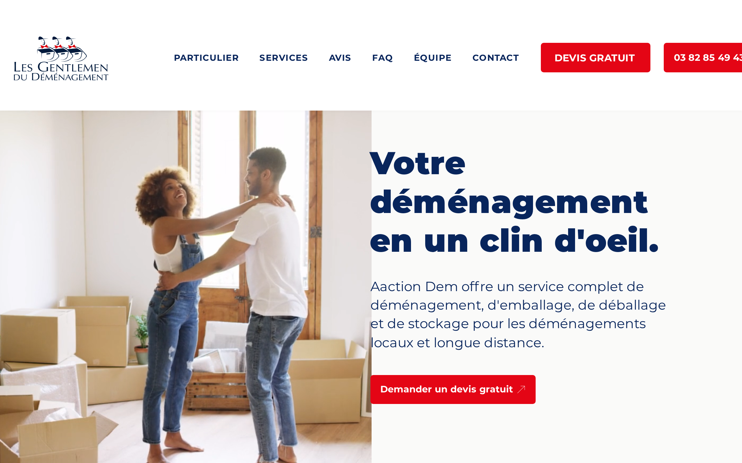 Aperçu du site AACTION DEM