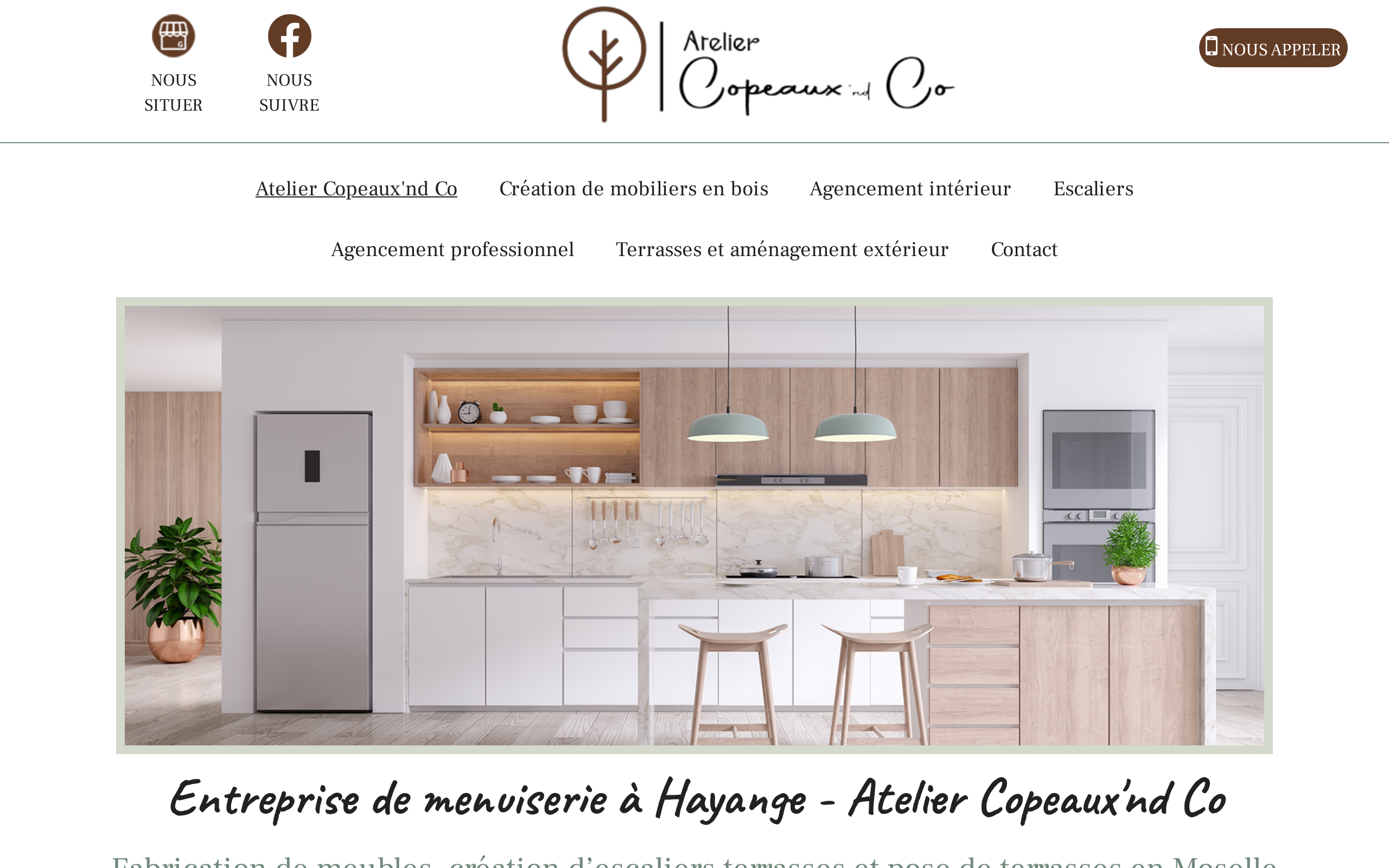 Aperçu du site Atelier Copeaux'nd Co