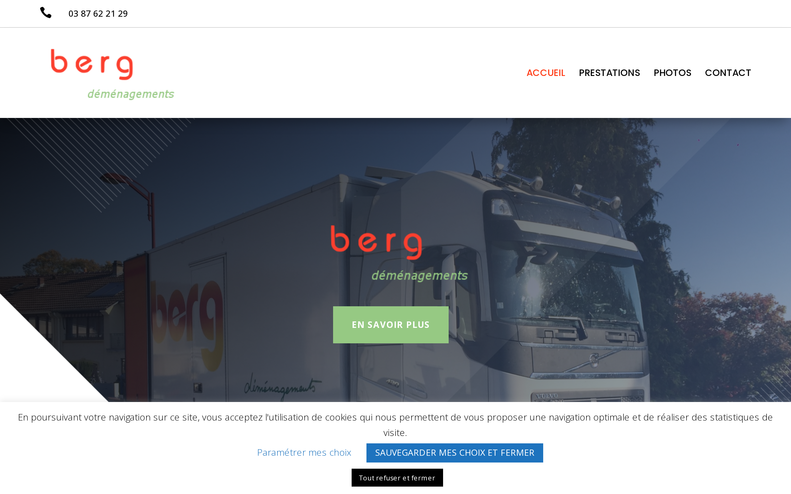 Aperçu du site BERG DÉMÉNAGEMENTS