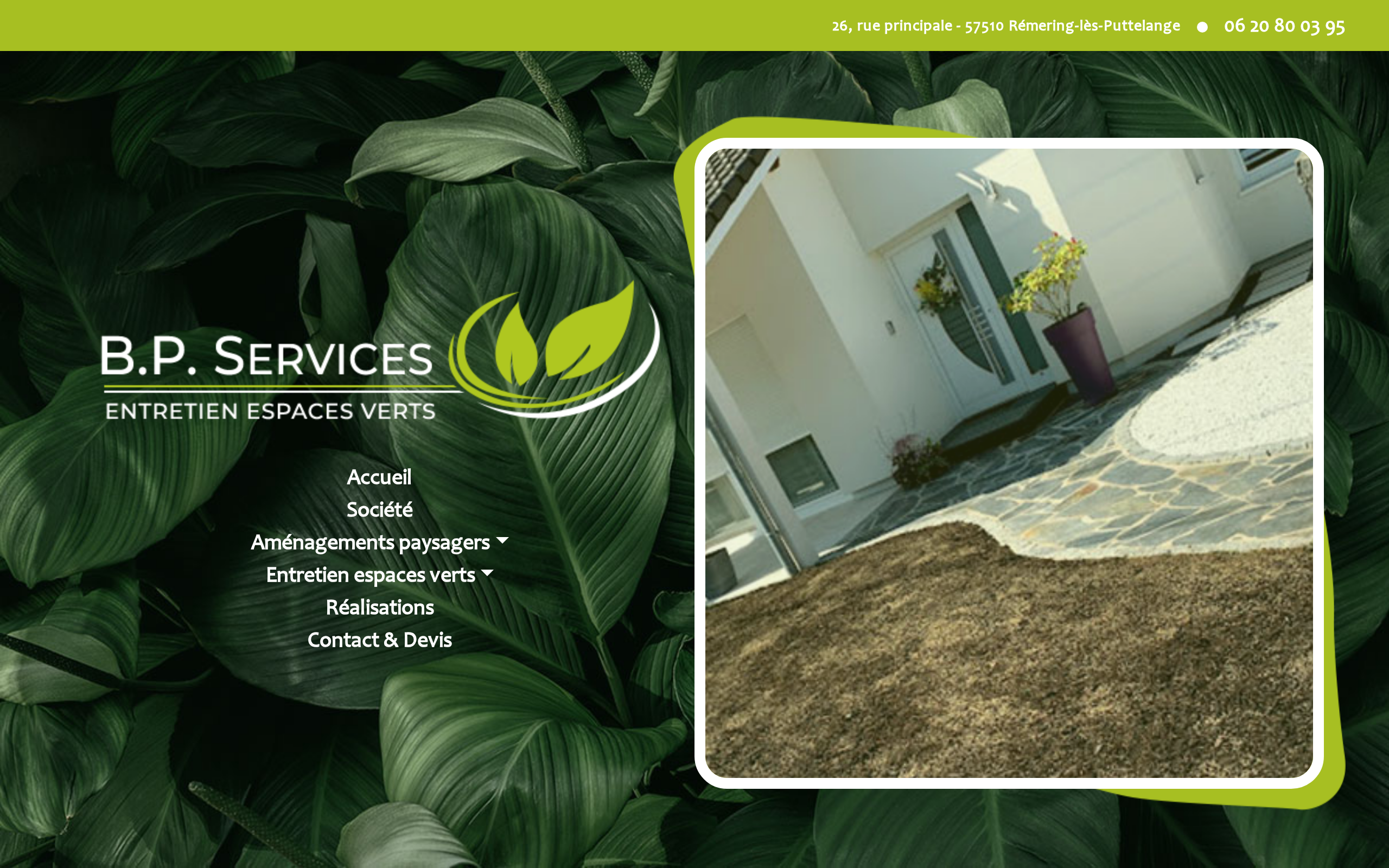 Aperçu du site B.P Services