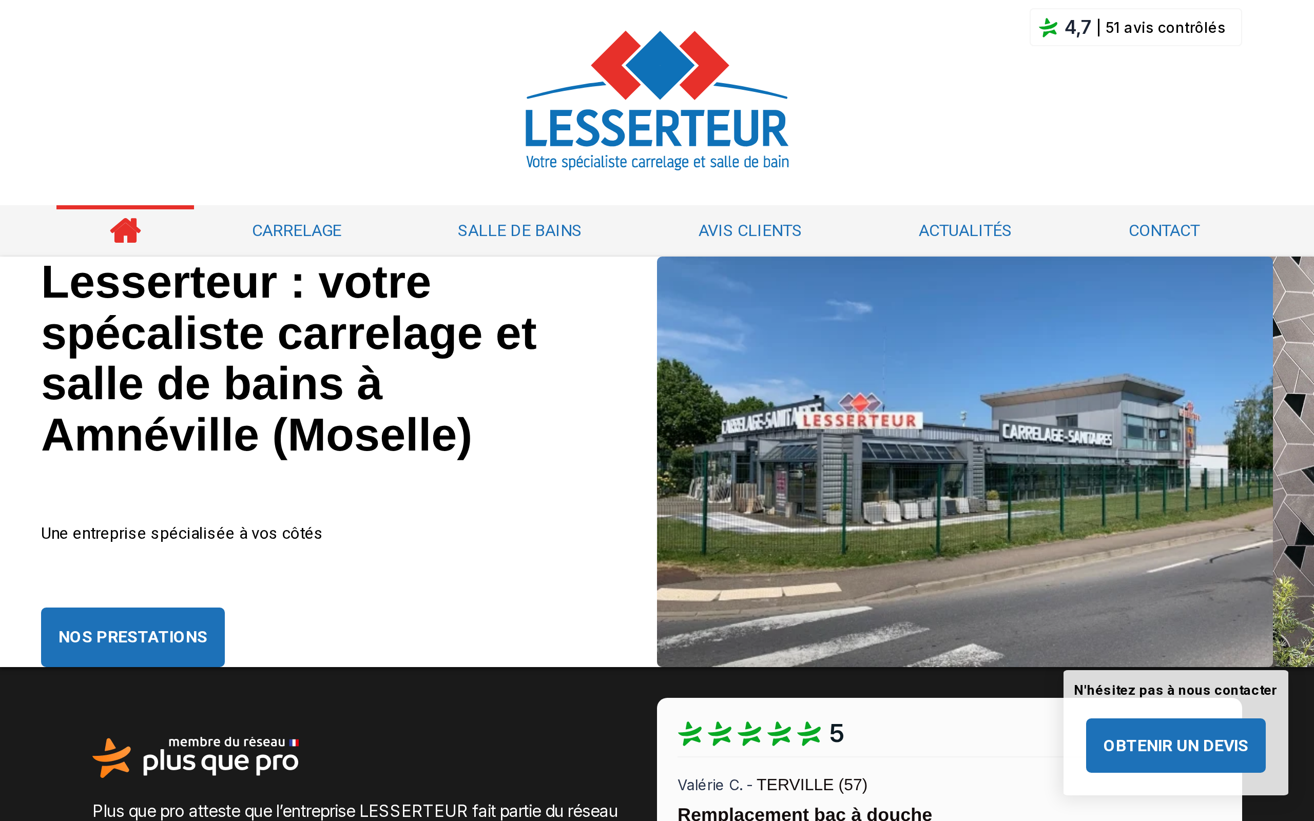 Aperçu du site Lesserteur