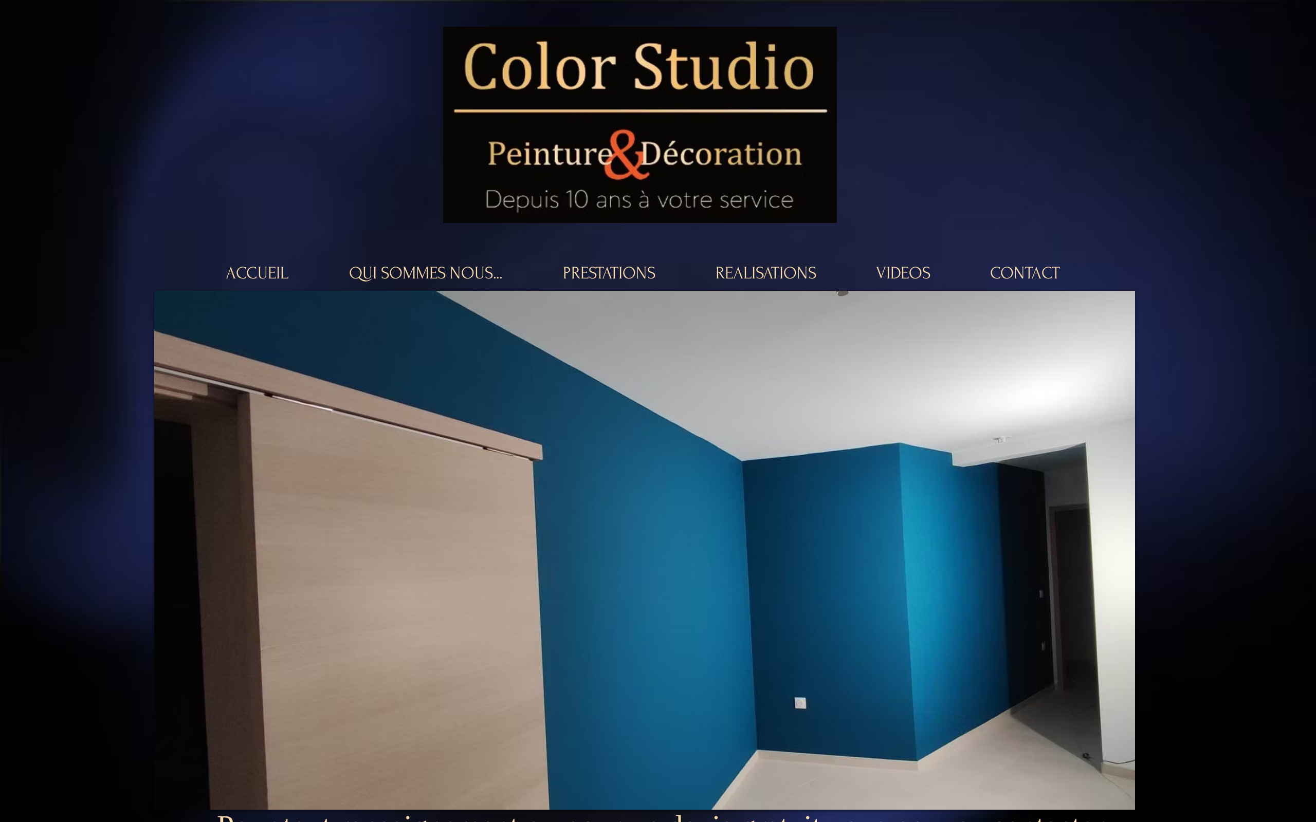 Aperçu du site Color Studio Peinture & Décoration