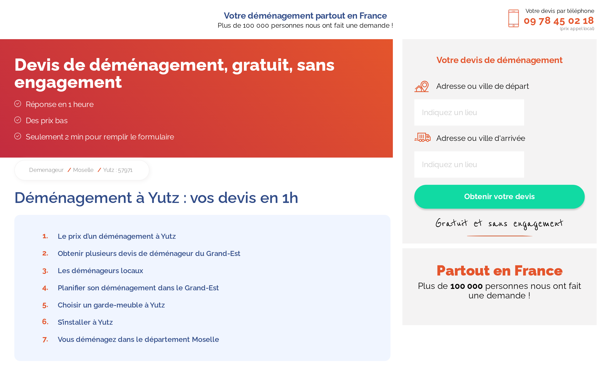 Aperçu du site Demenageur.com