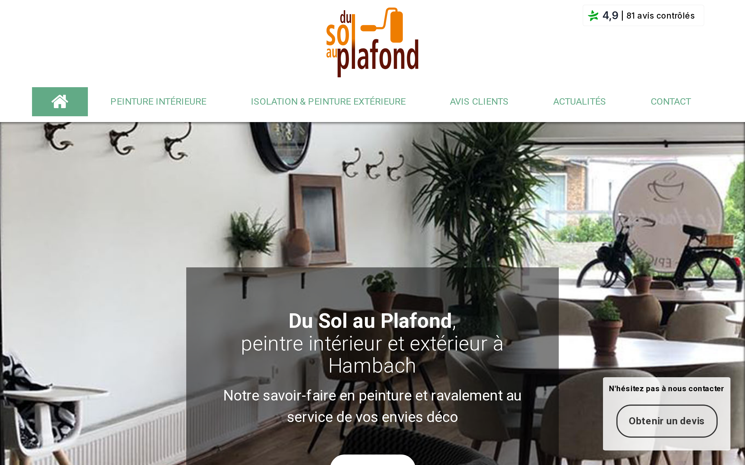 Aperçu du site Du Sol au Plafond