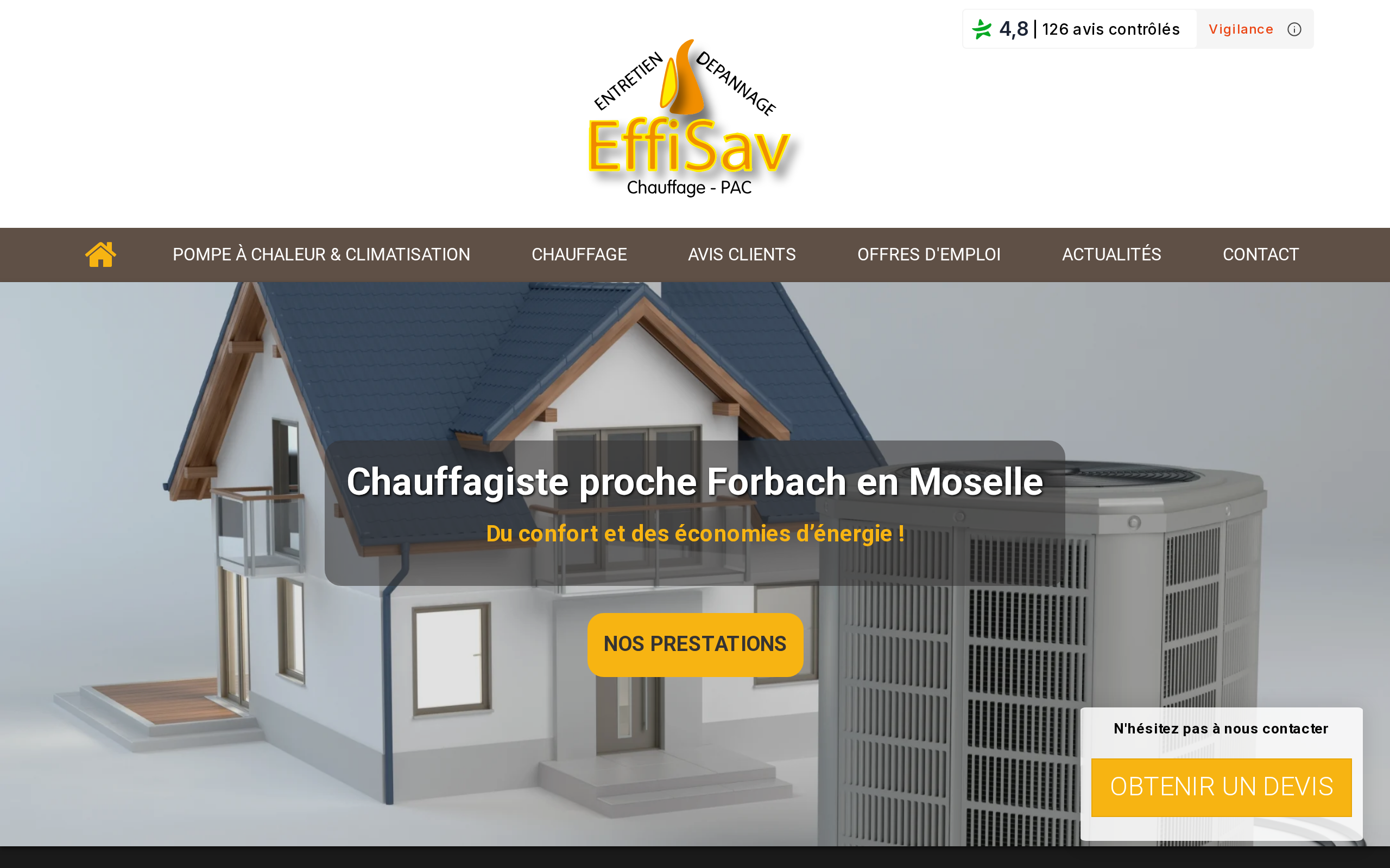 Aperçu du site EFFISAV