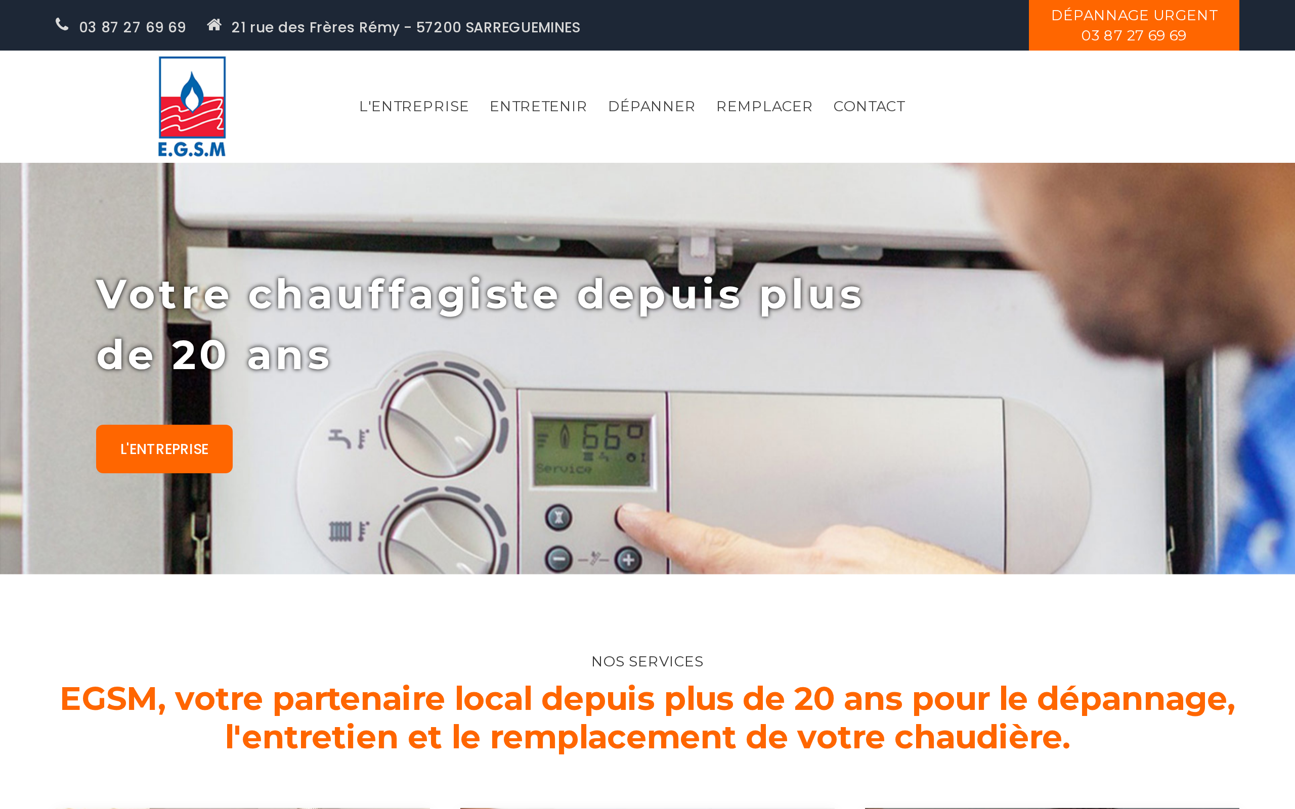 Aperçu du site EGSM