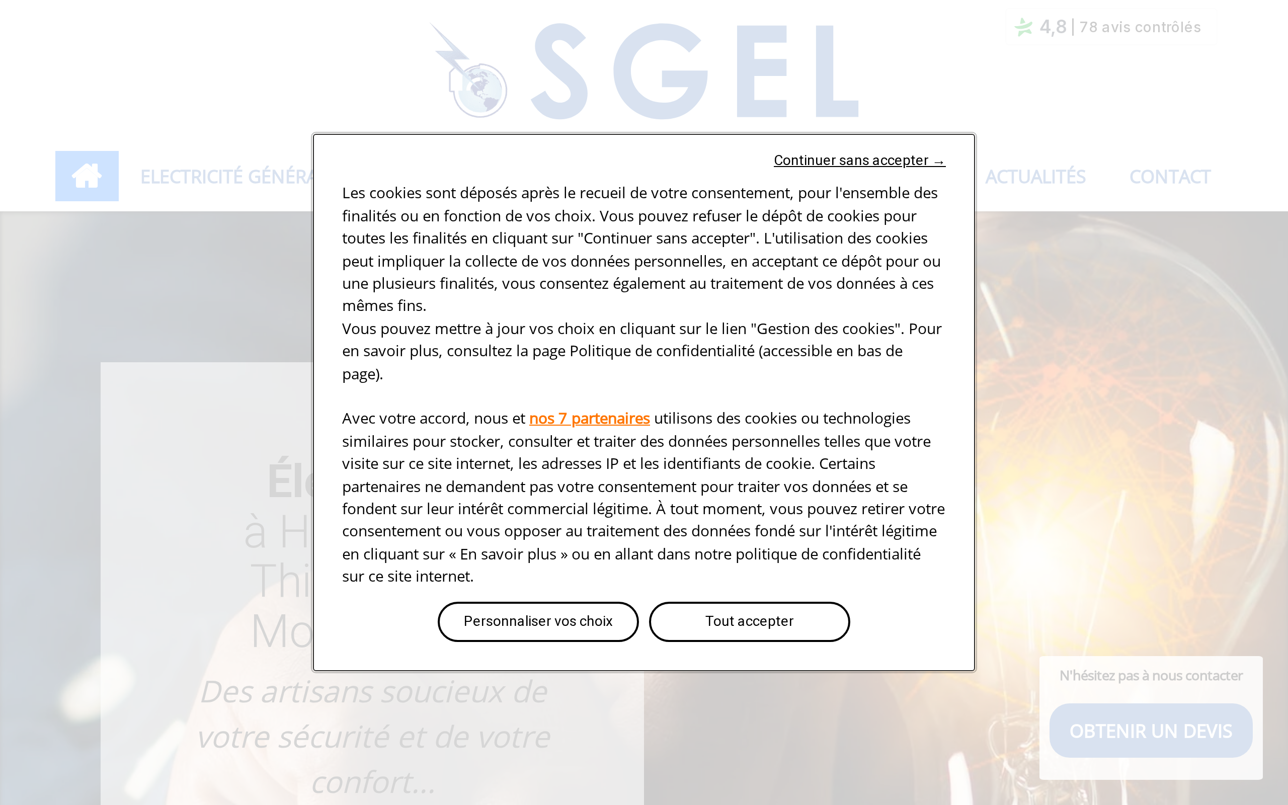 Aperçu du site SGEL