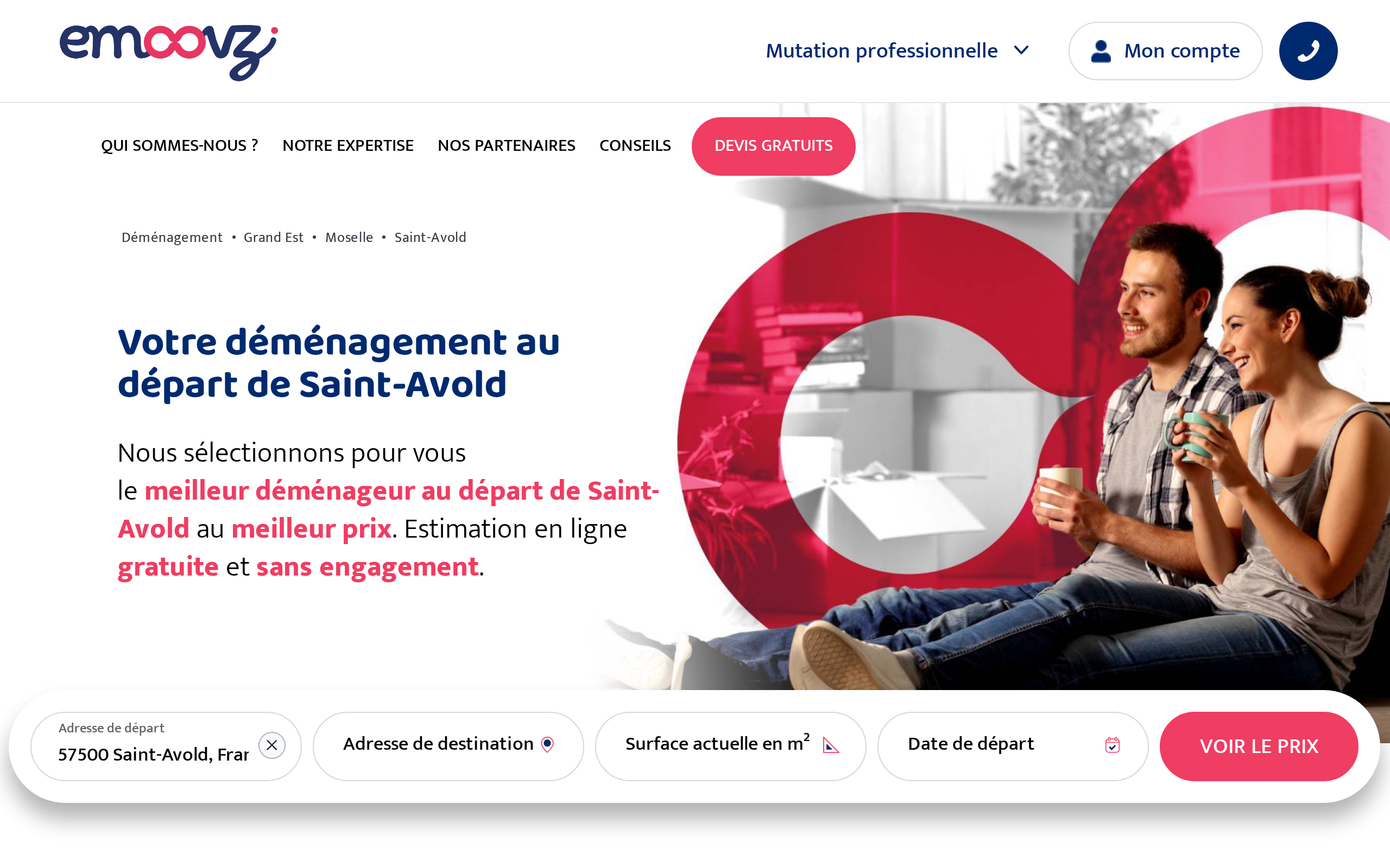 Aperçu du site Emoovz