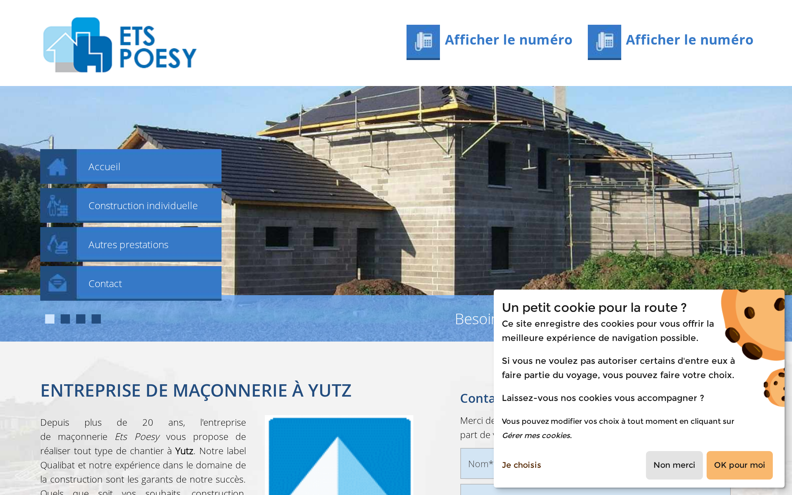 Aperçu du site ETS POESY