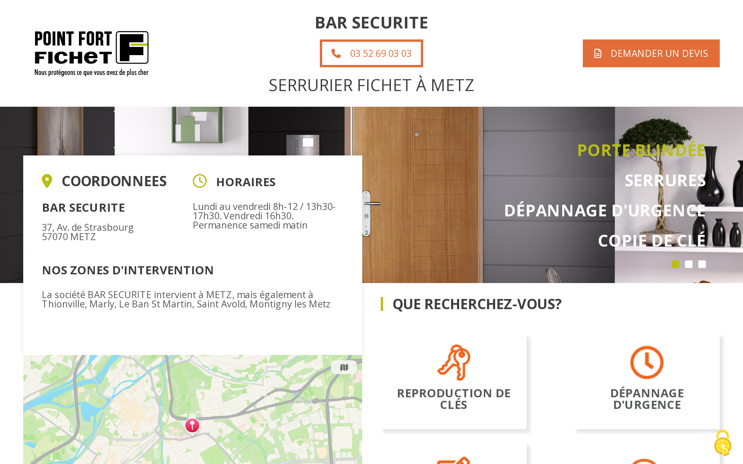 Aperçu du site BAR SECURITE