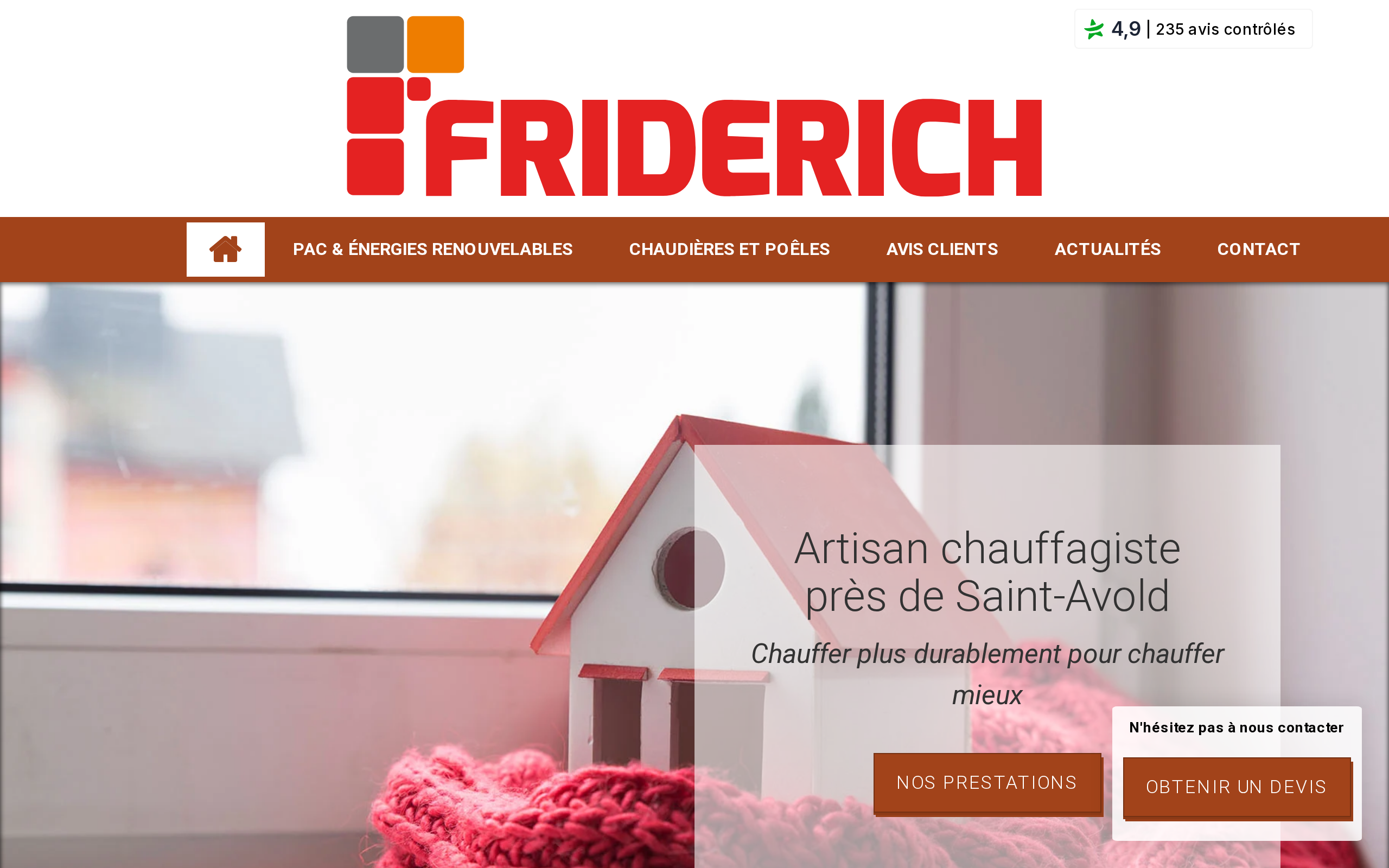 Aperçu du site Friderich