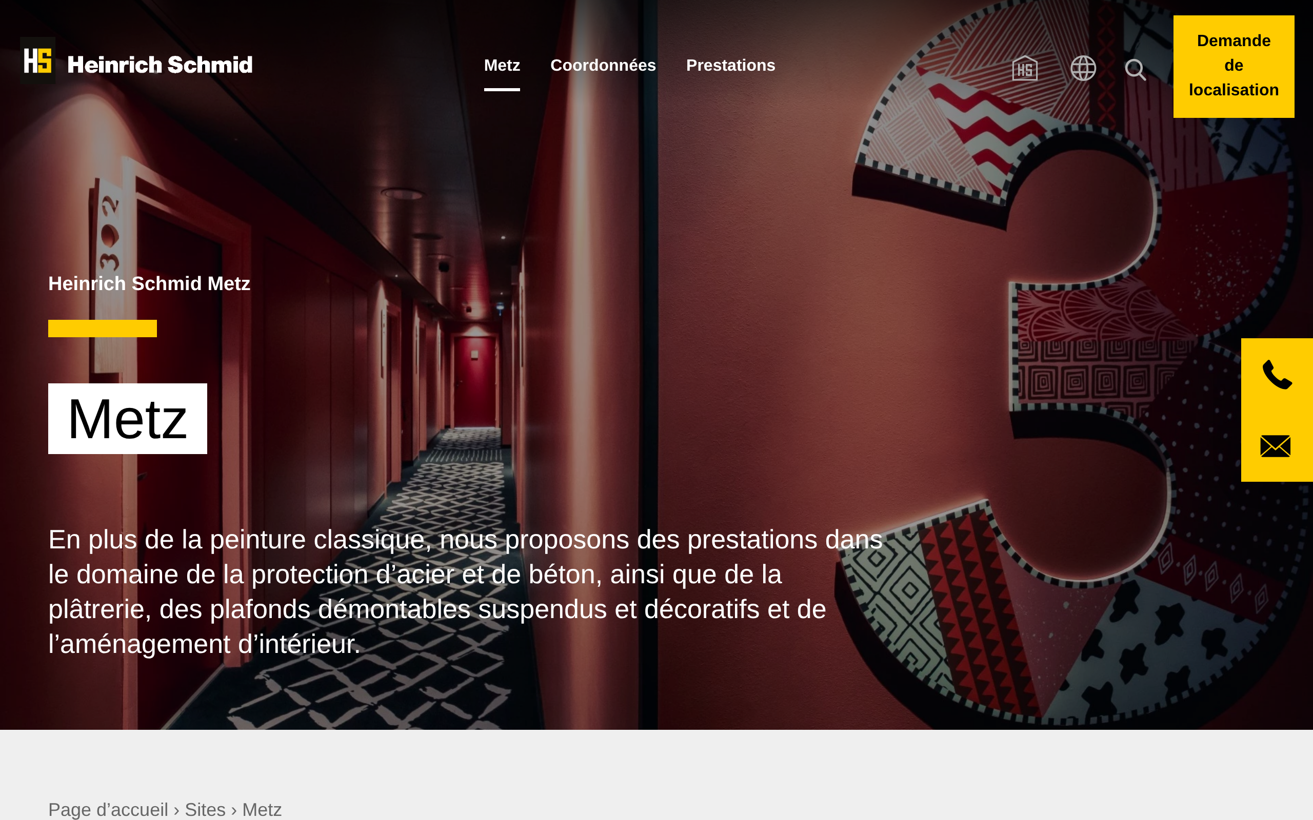 Aperçu du site Heinrich Schmid