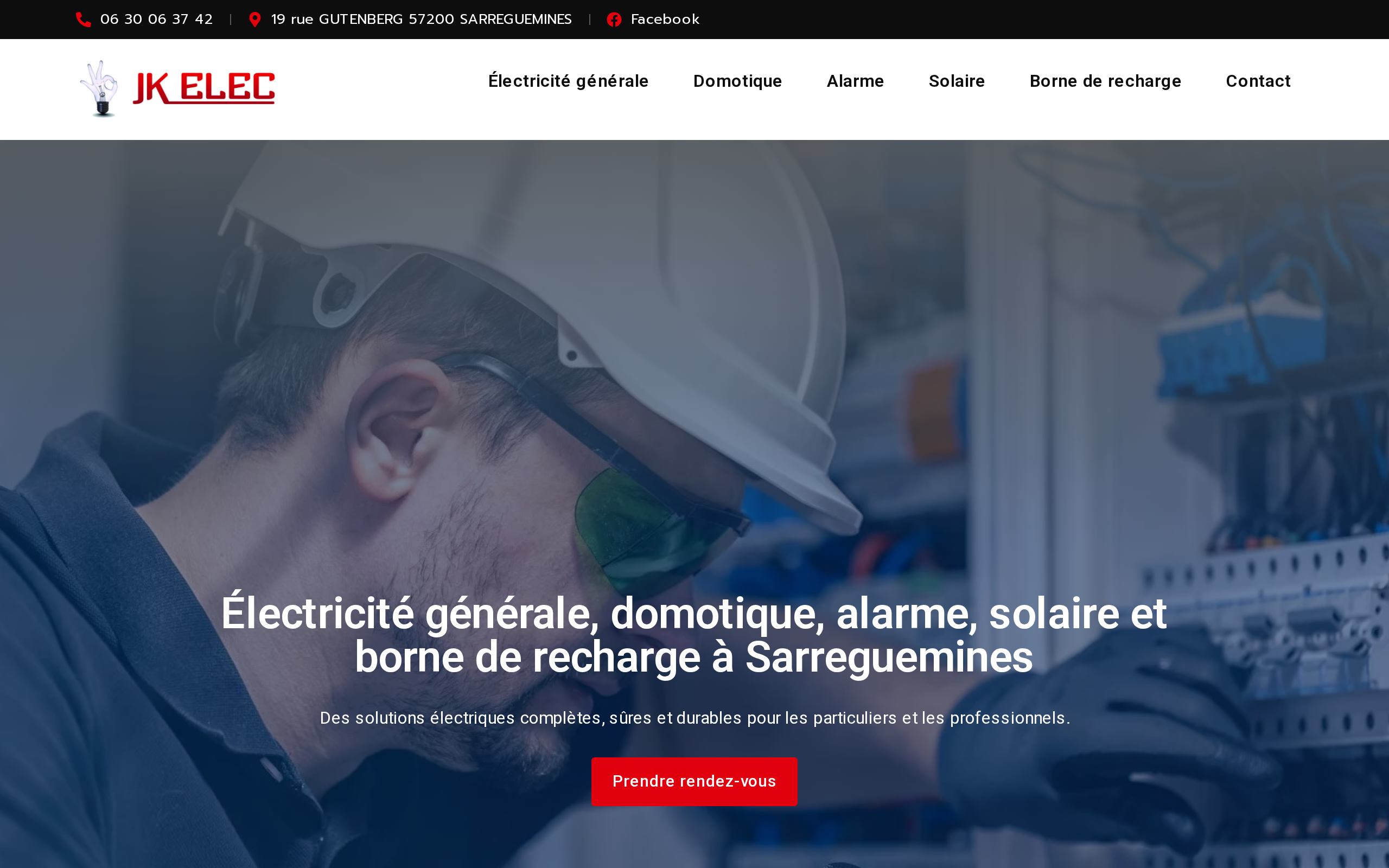 Aperçu du site JK ELEC