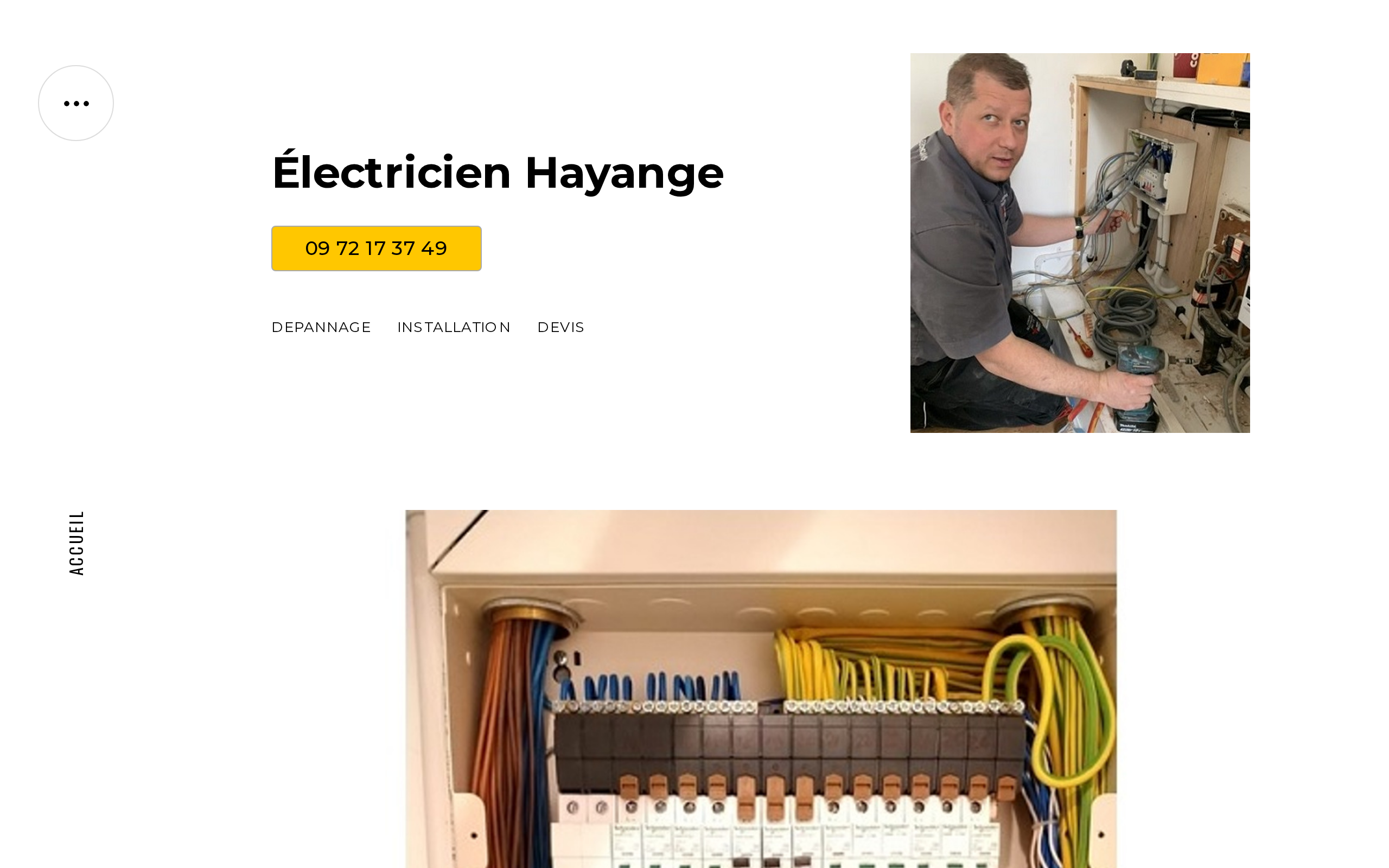 Aperçu du site LBA Électricien Hayange