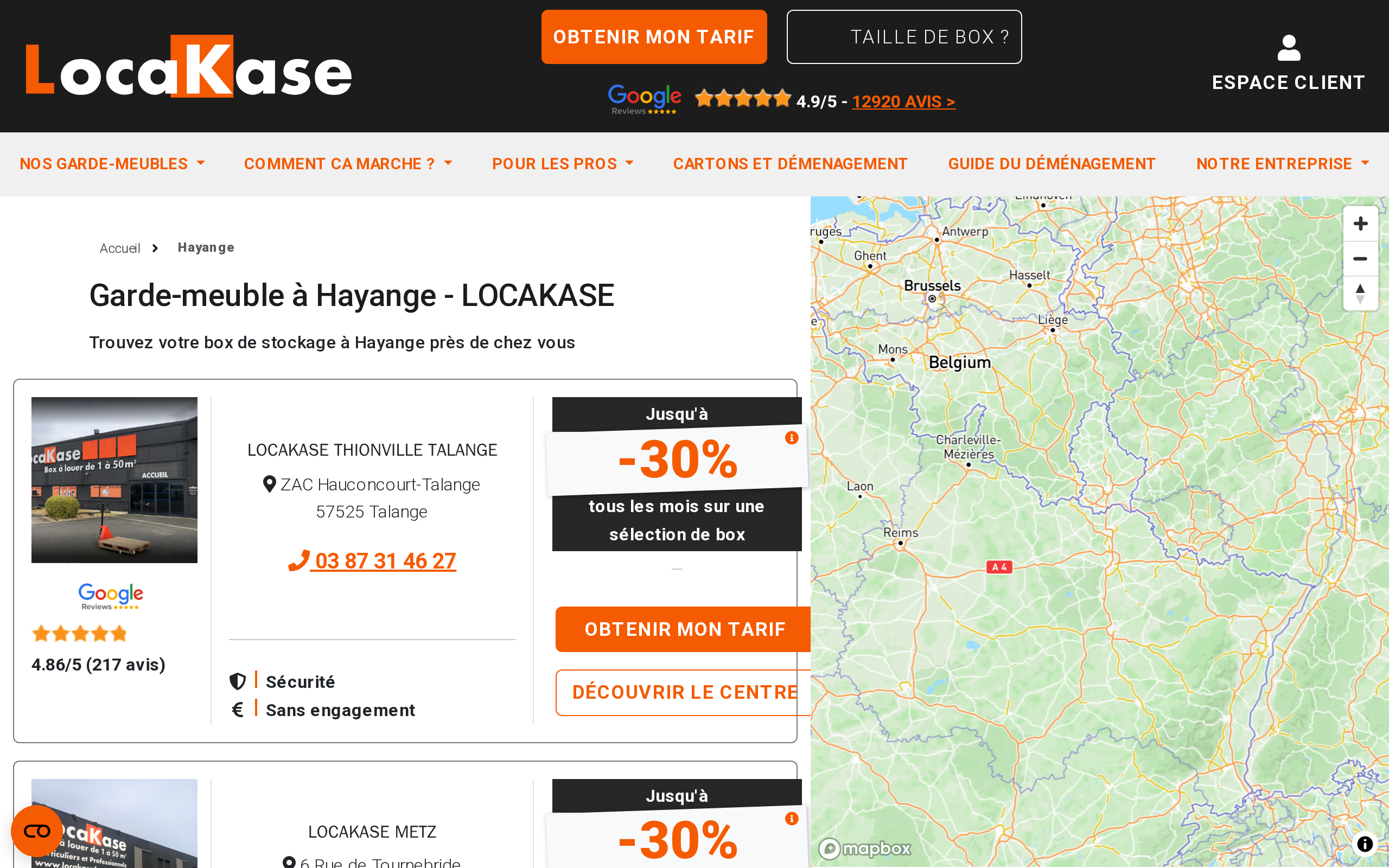 Aperçu du site LOCAKASE