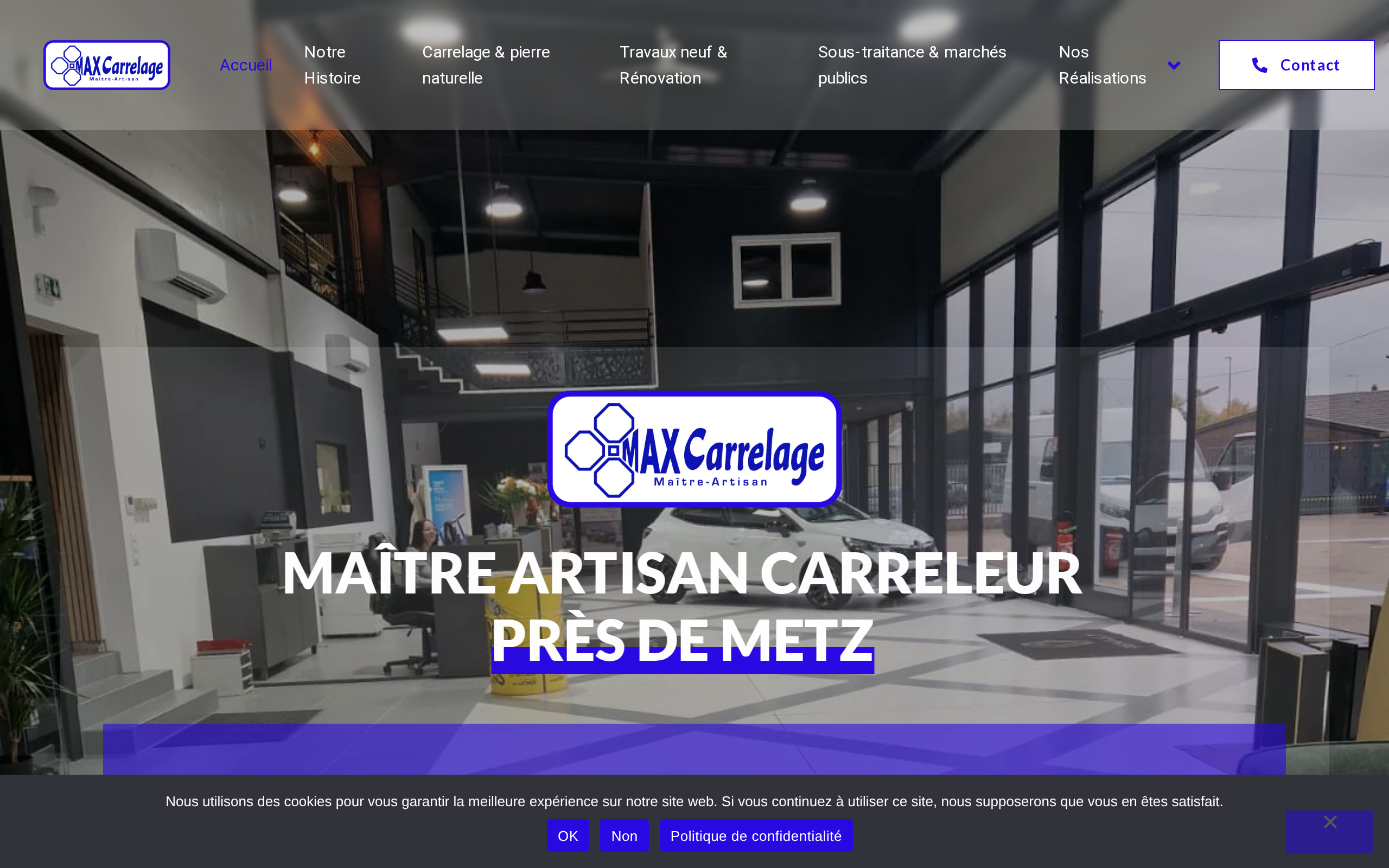 Aperçu du site Max Carrelage