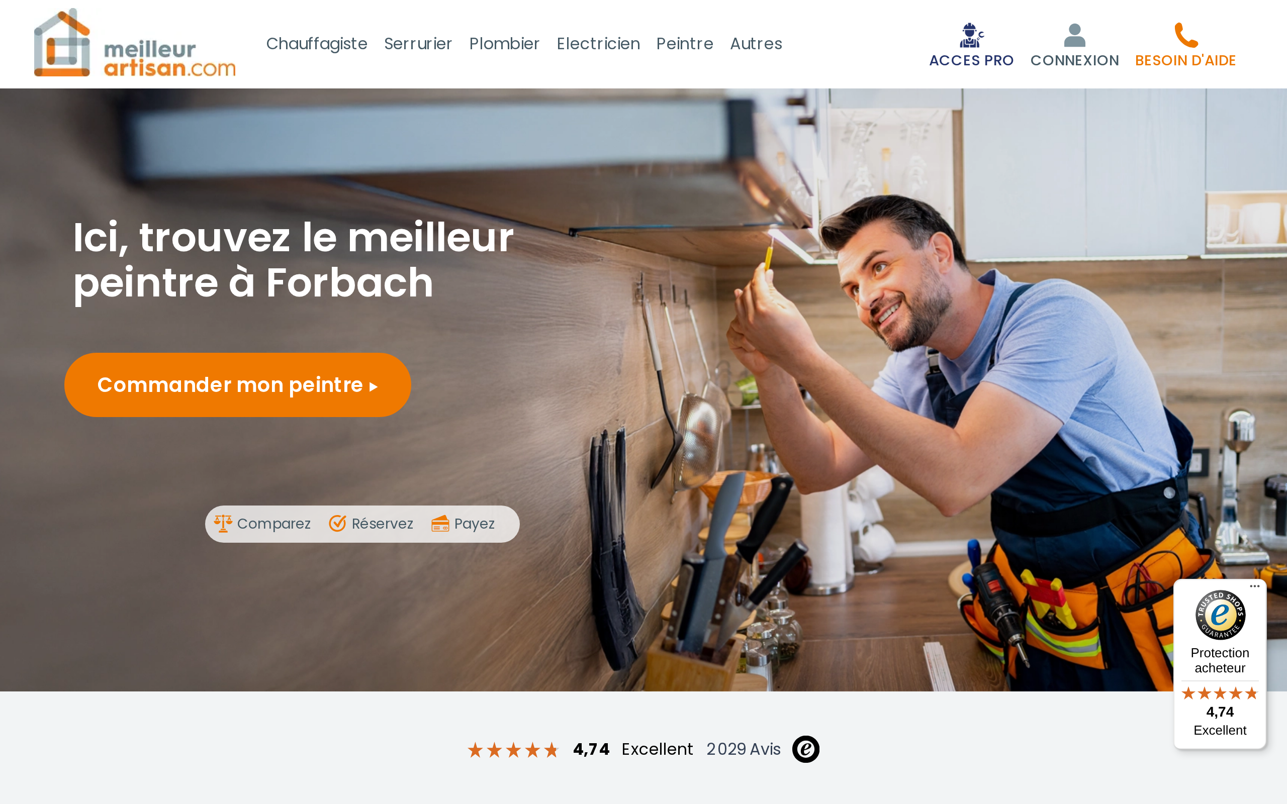 Aperçu du site MeilleurArtisan.com