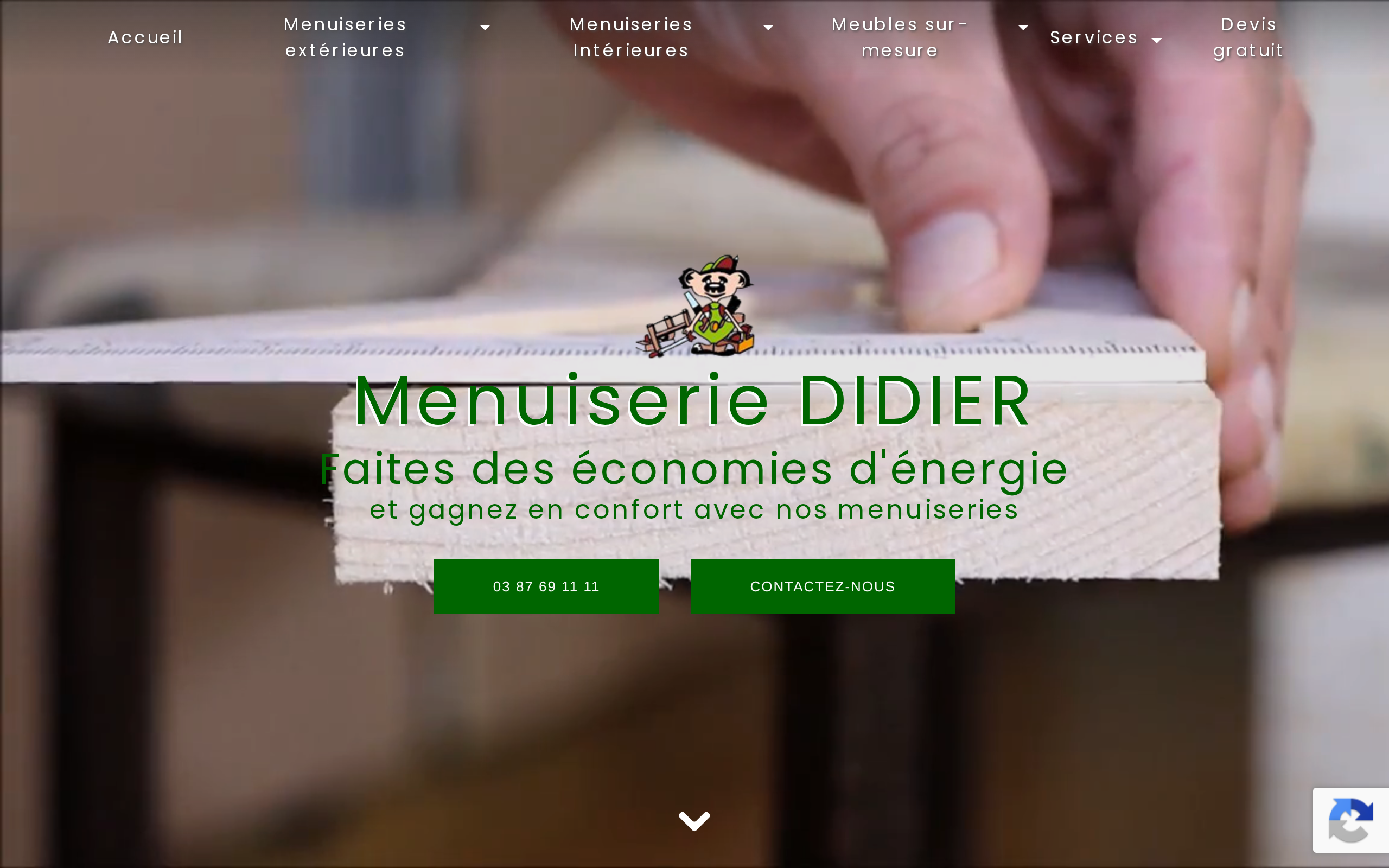 Aperçu du site Menuiserie DIDIER
