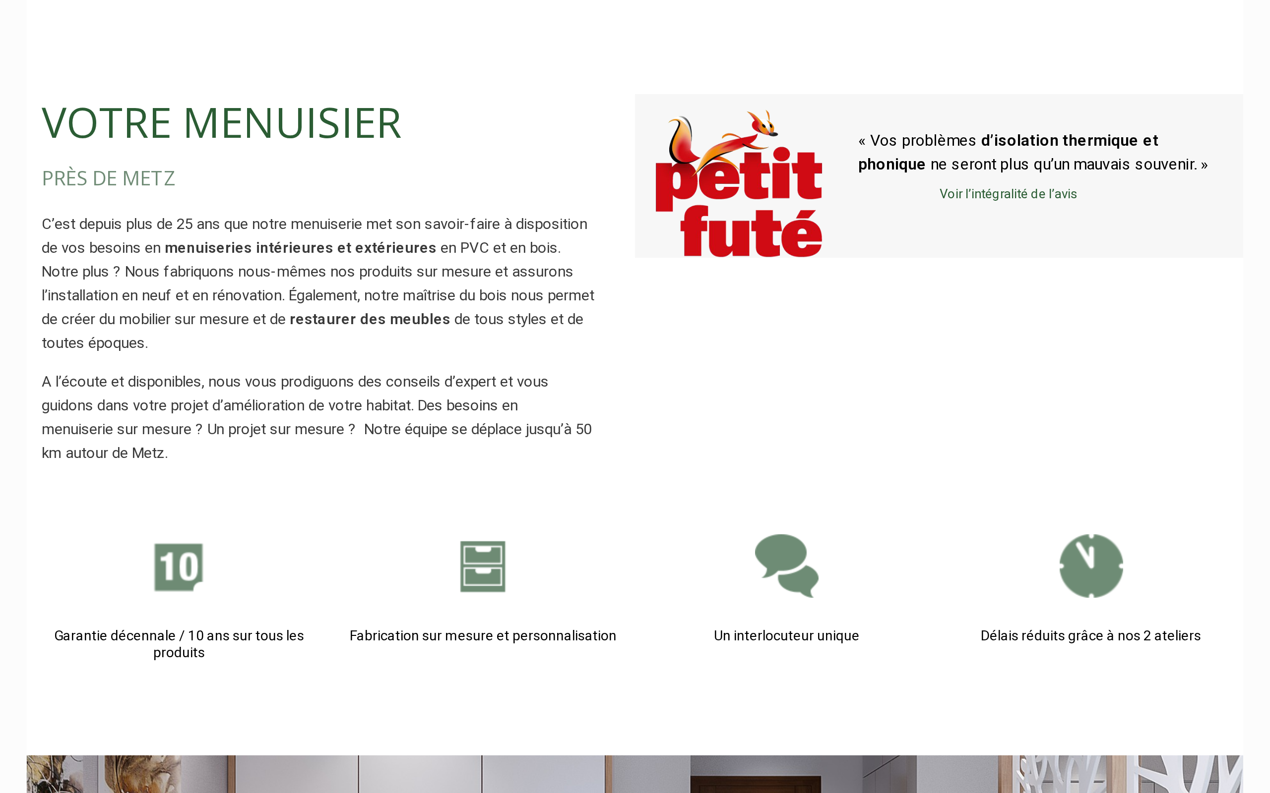 Aperçu du site Menuiserie Didier