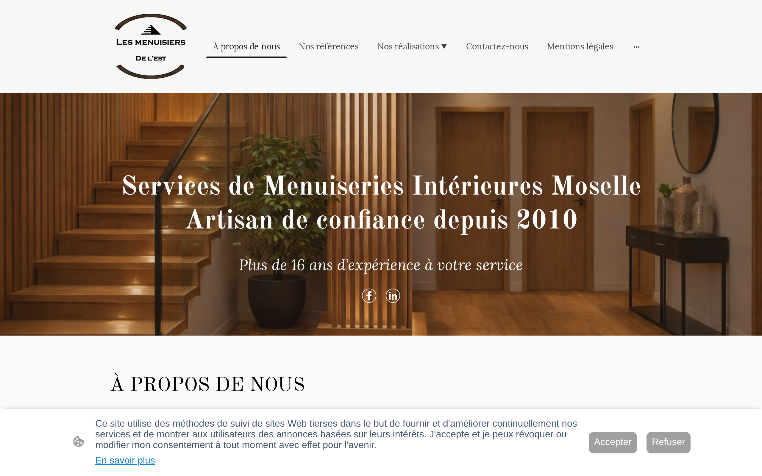 Aperçu du site Menuisiers Est