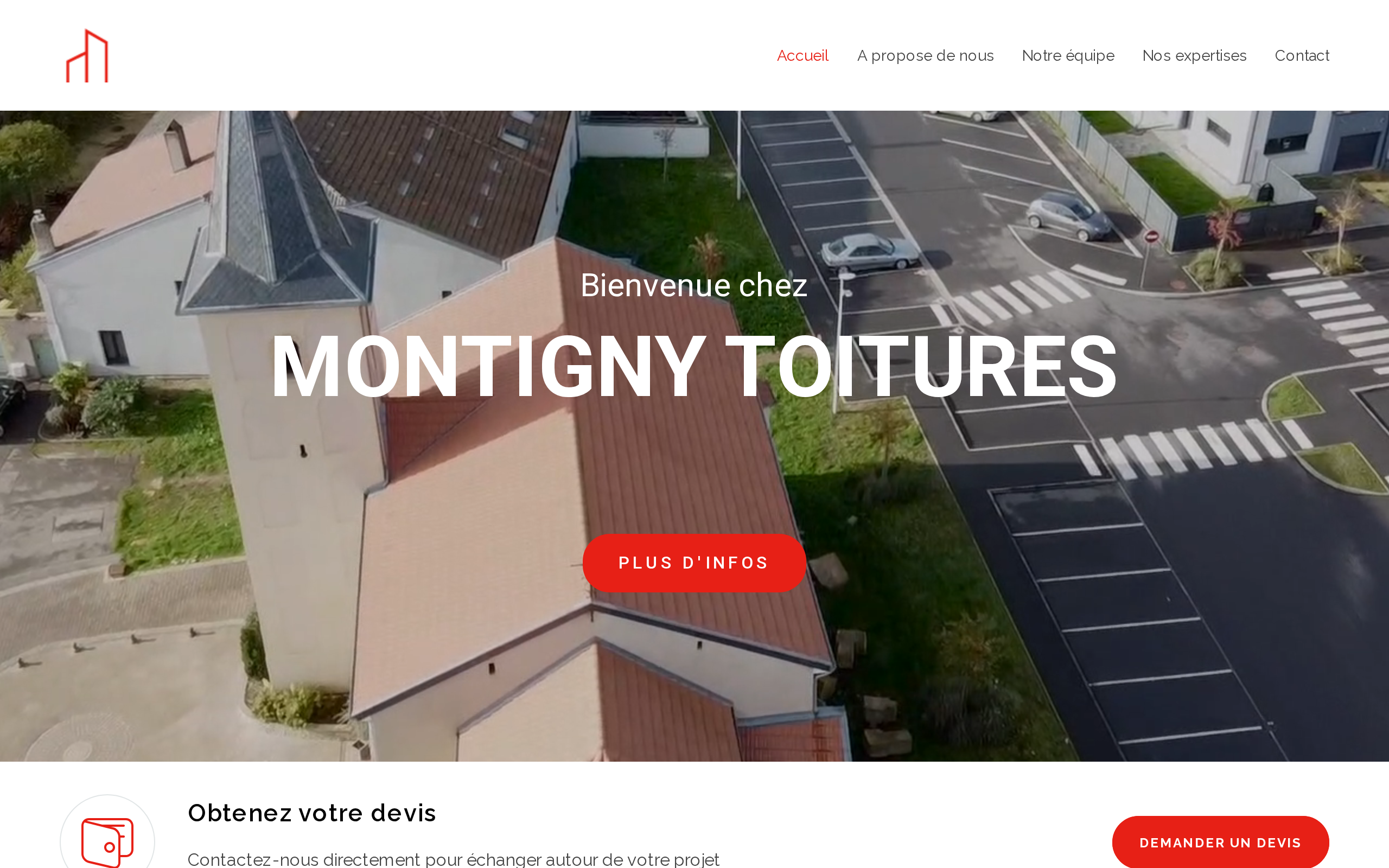Aperçu du site Montigny Toitures