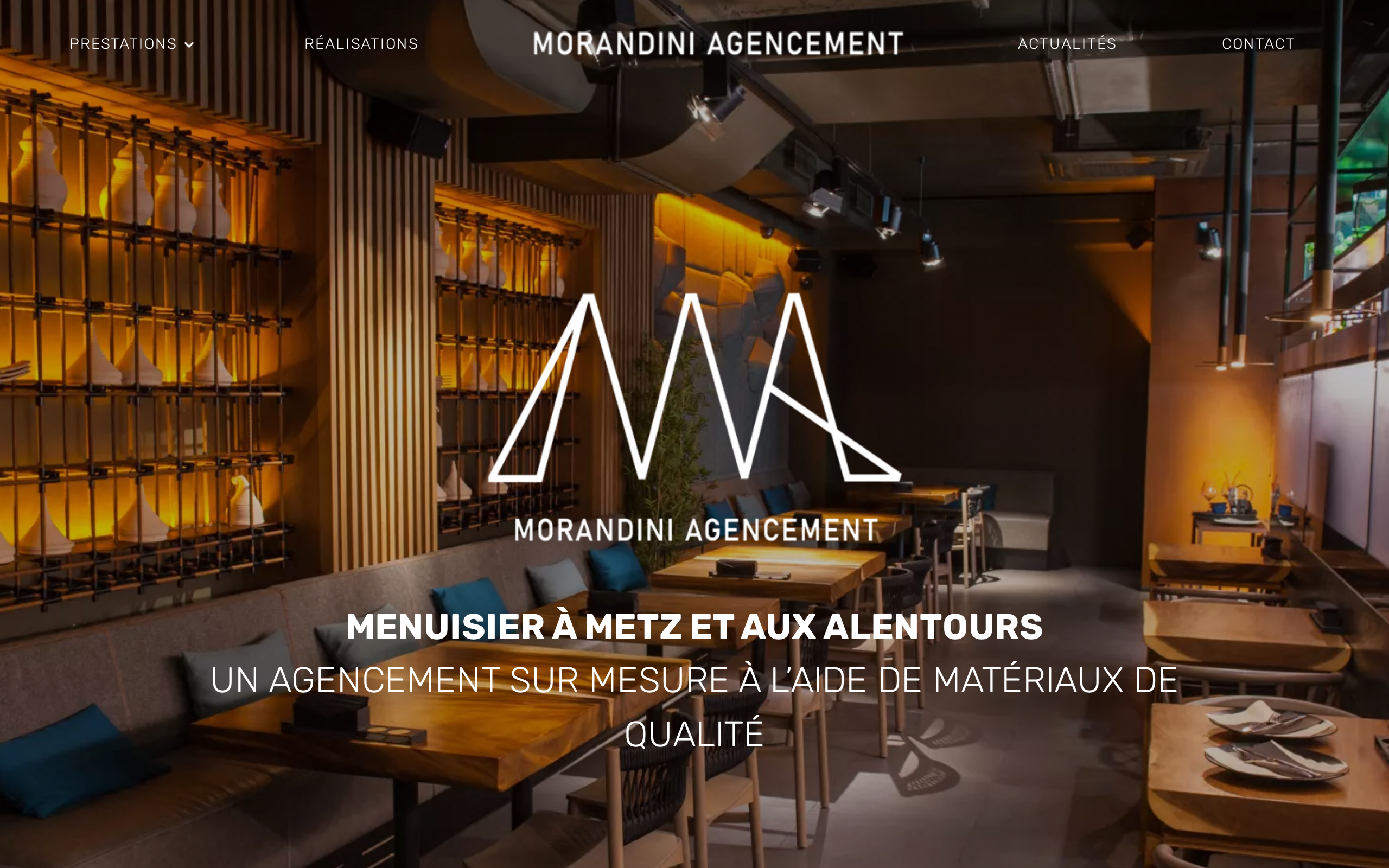 Aperçu du site Morandini Agencement