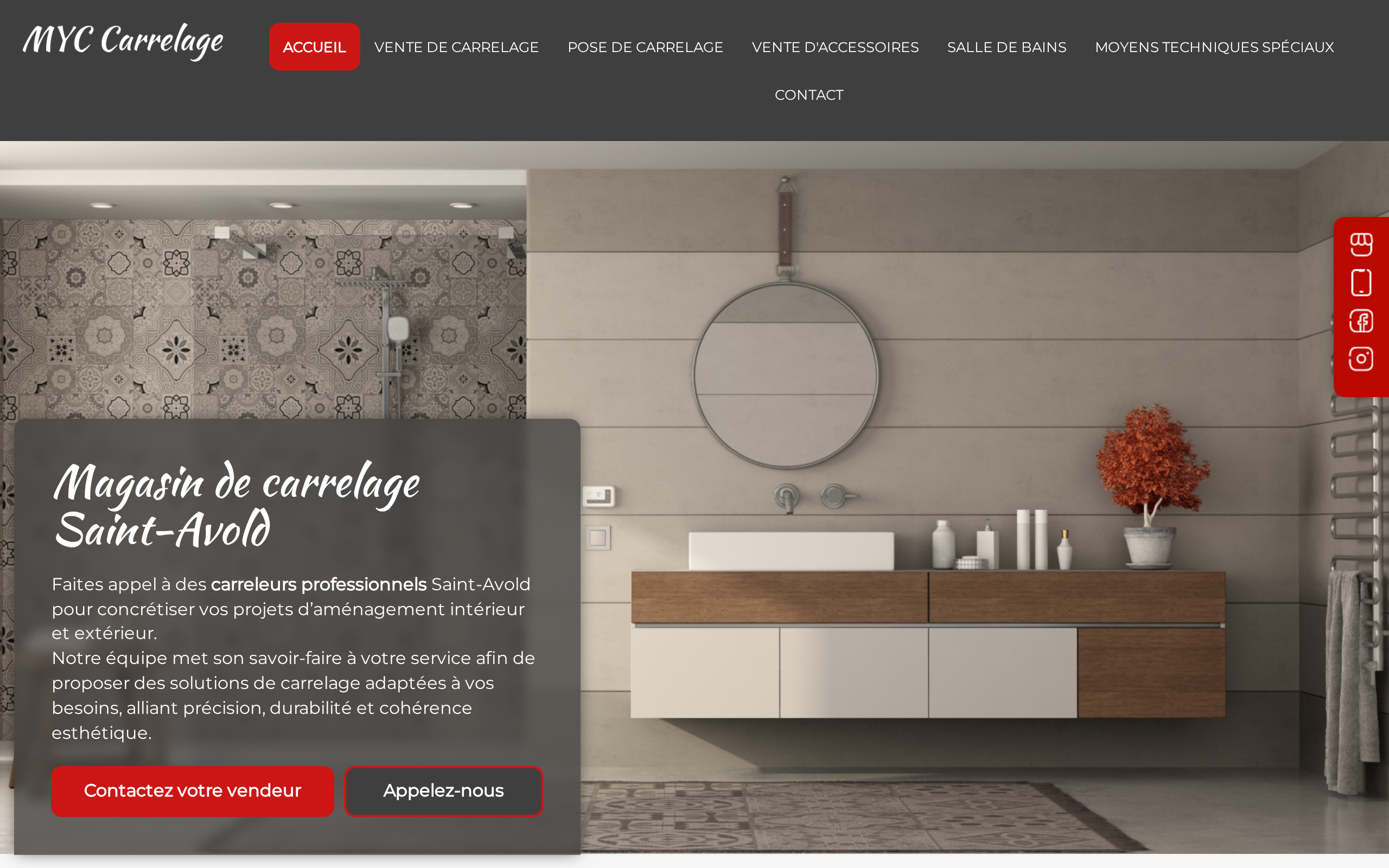 Aperçu du site MY CARRELAGE