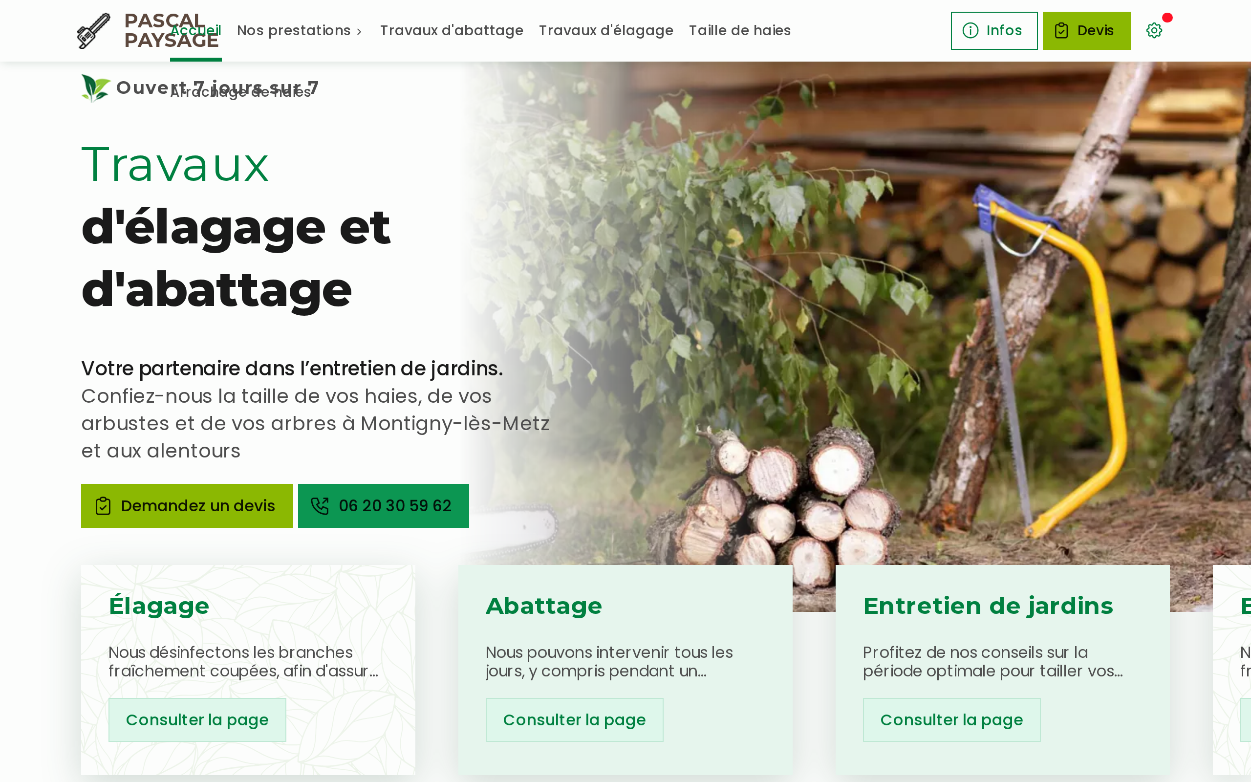 Aperçu du site PASCAL PAYSAGE