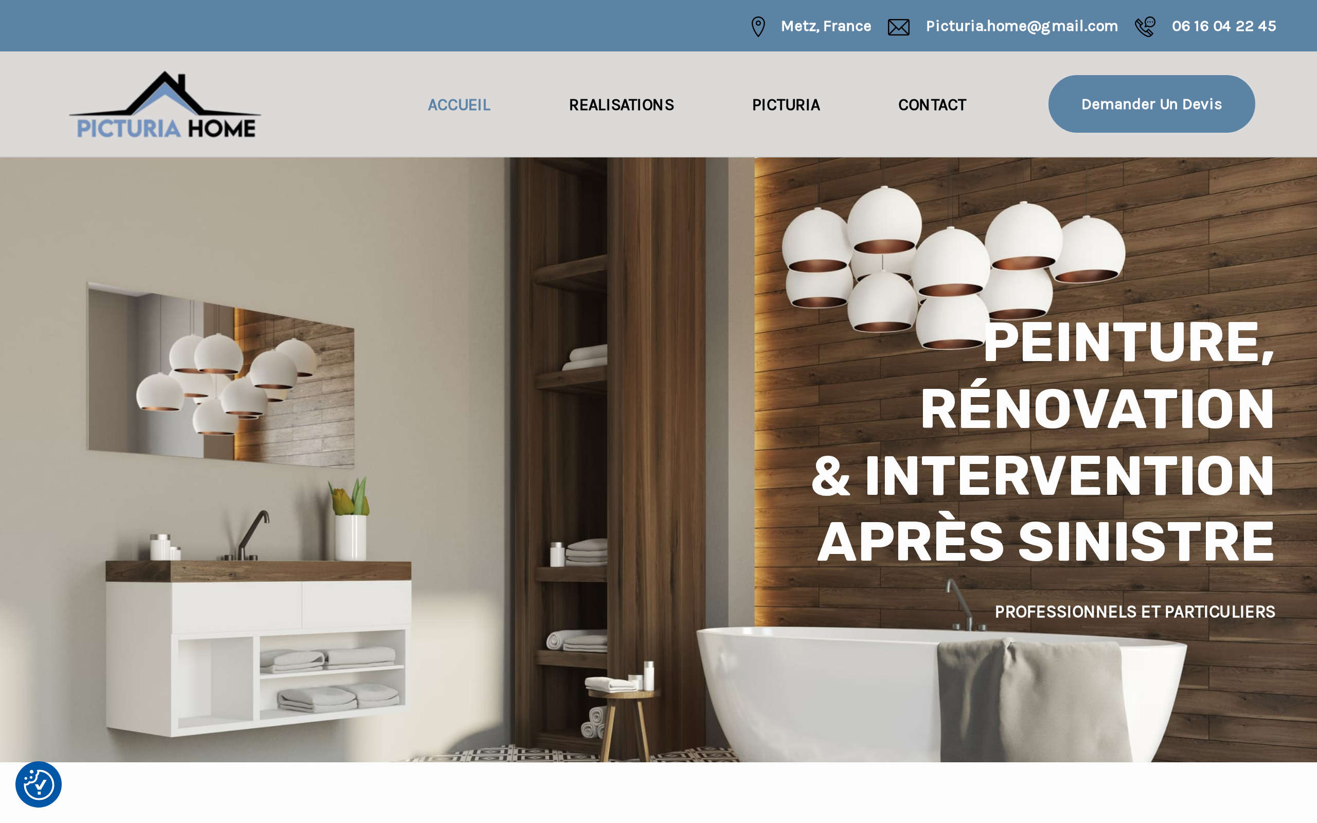 Aperçu du site Picturia Home