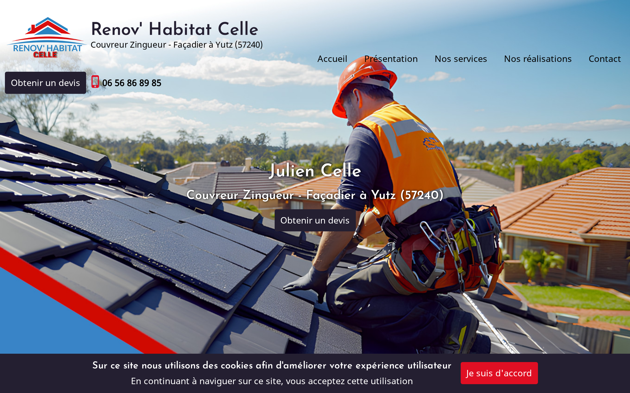 Aperçu du site Julien Celle