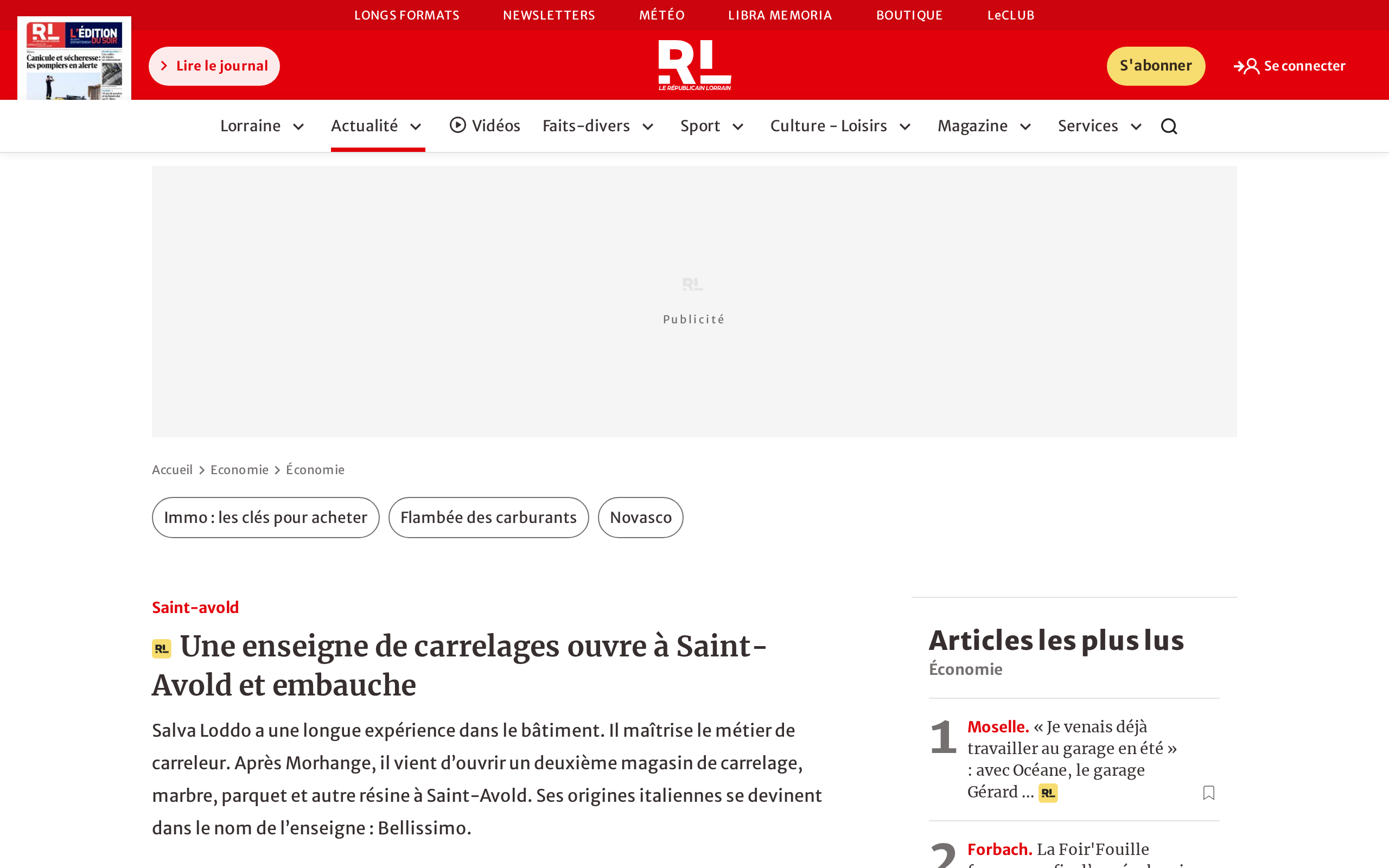 Aperçu du site Bellissimo