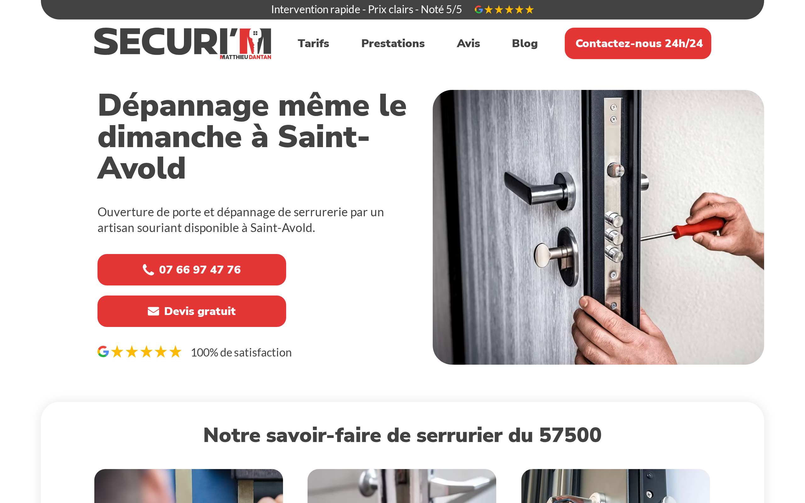Aperçu du site Securi'M
