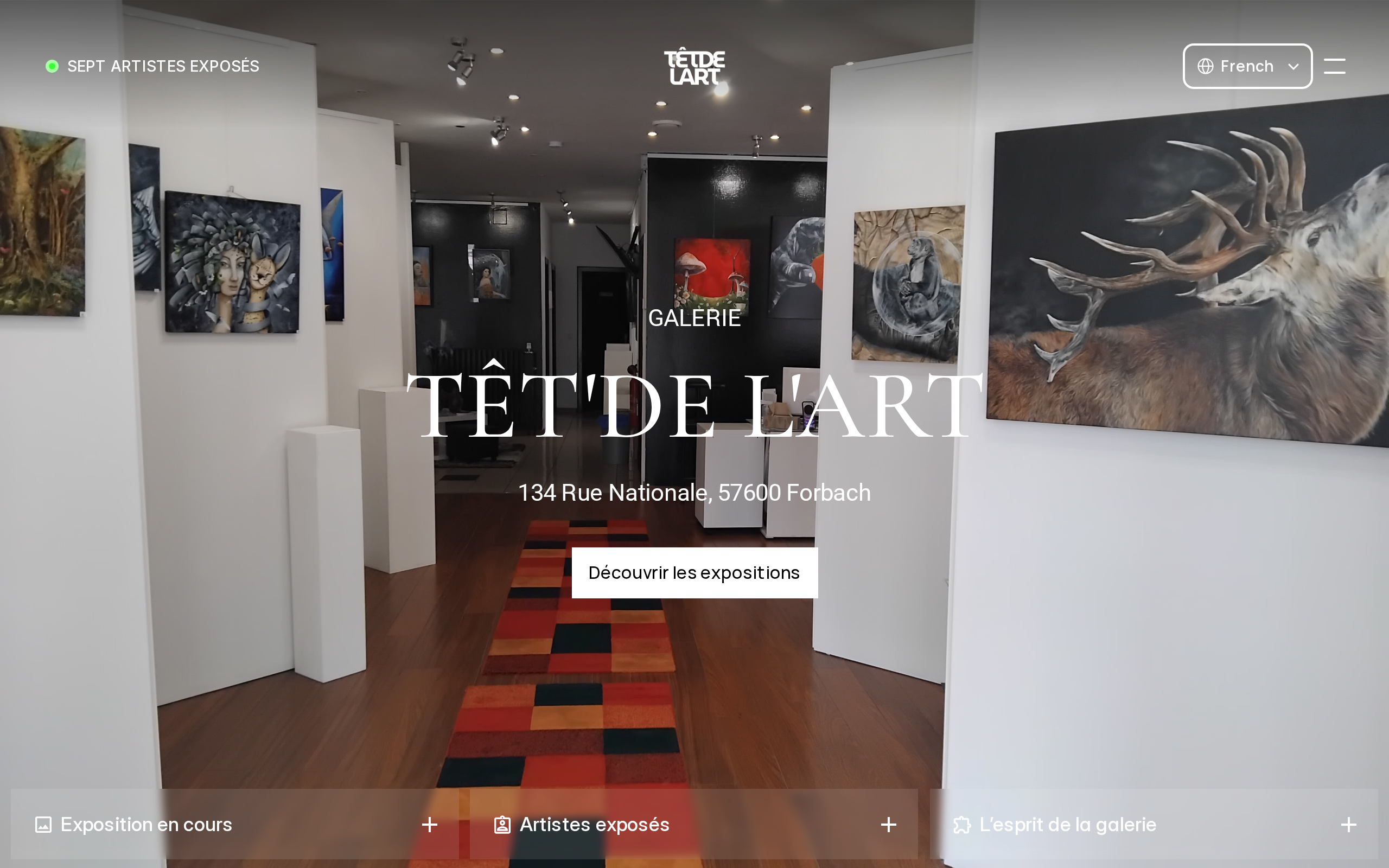 Aperçu du site Galerie Têt' de l'Art