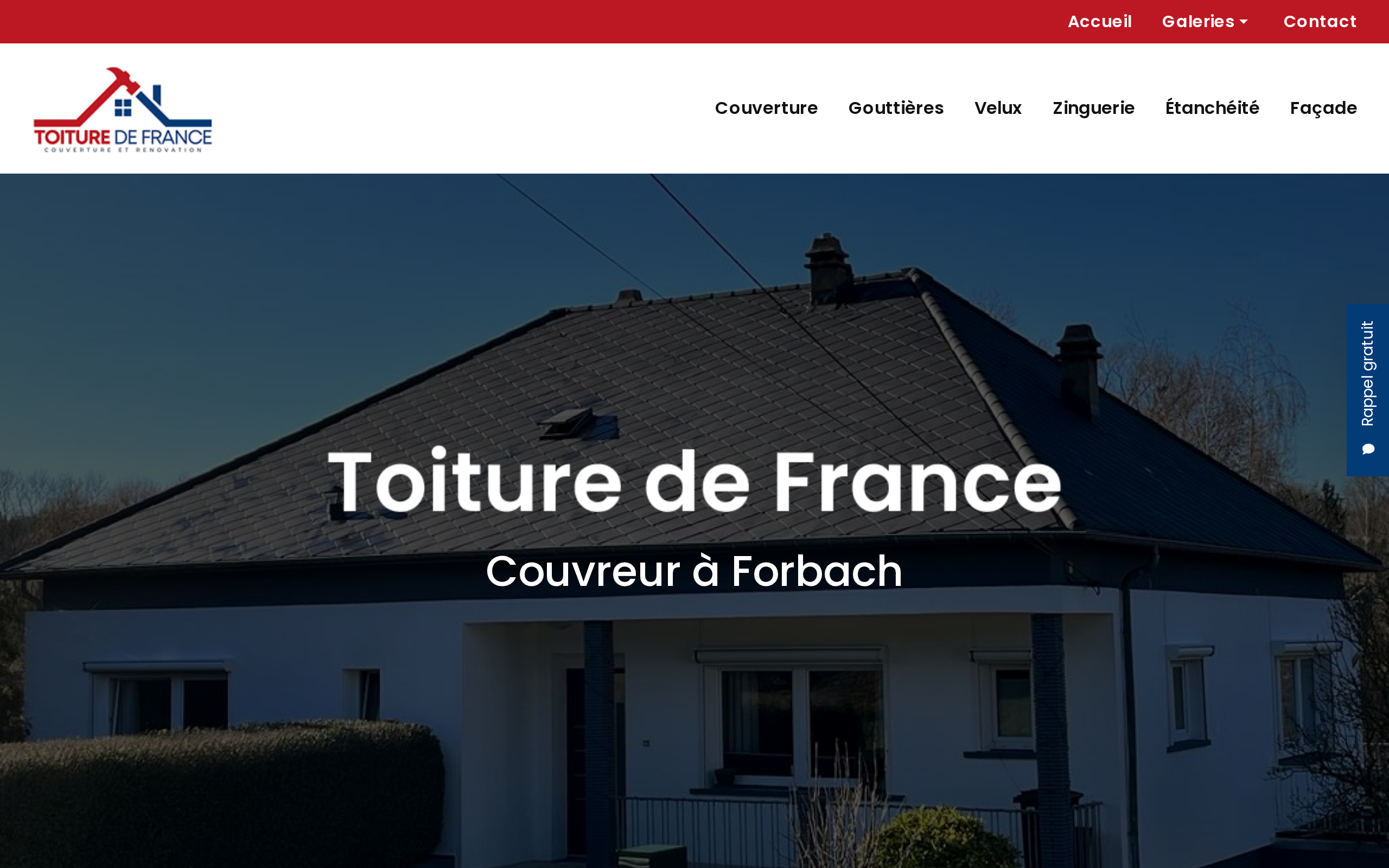 Aperçu du site Toiture de France