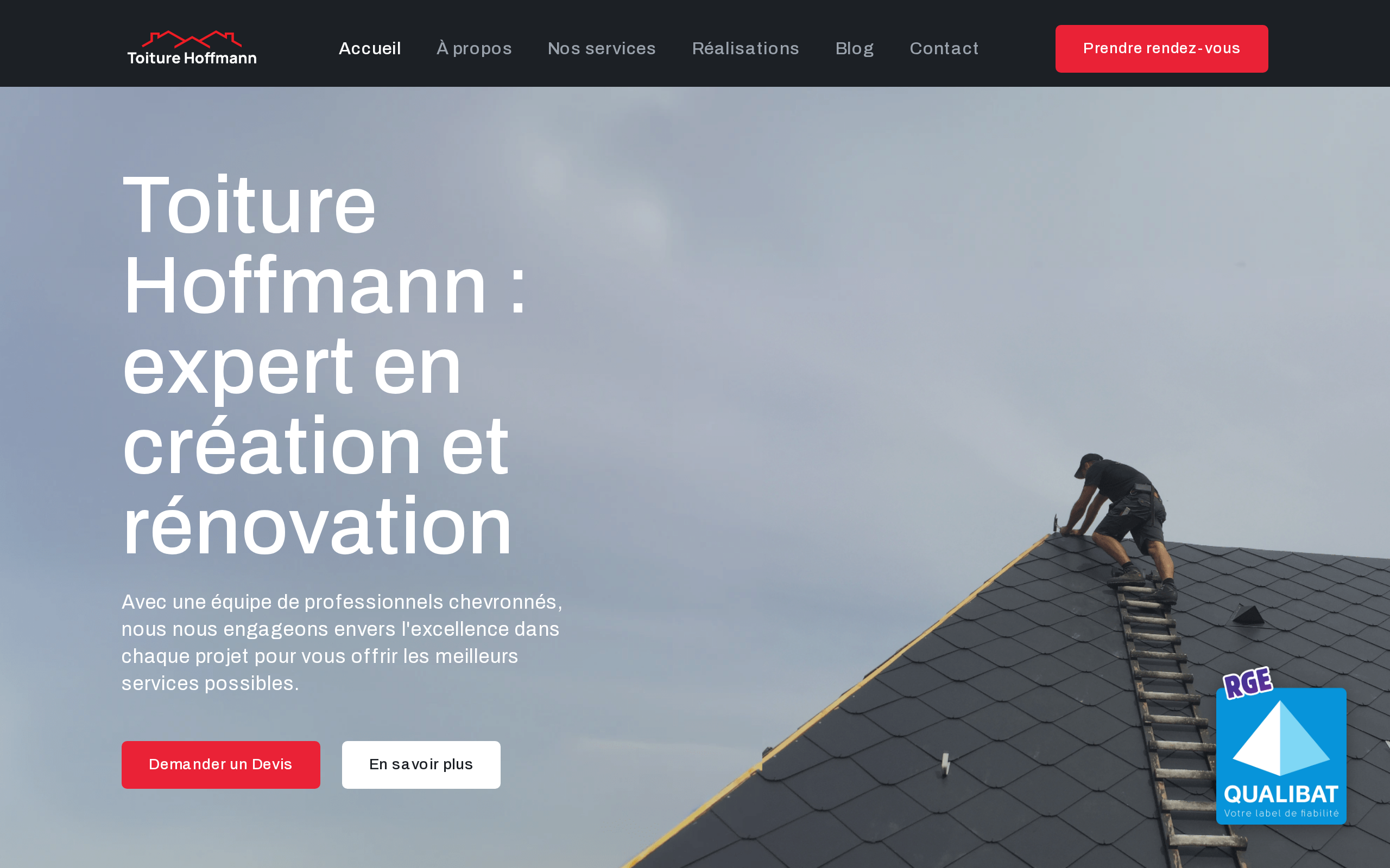 Aperçu du site Toiture Hoffmann