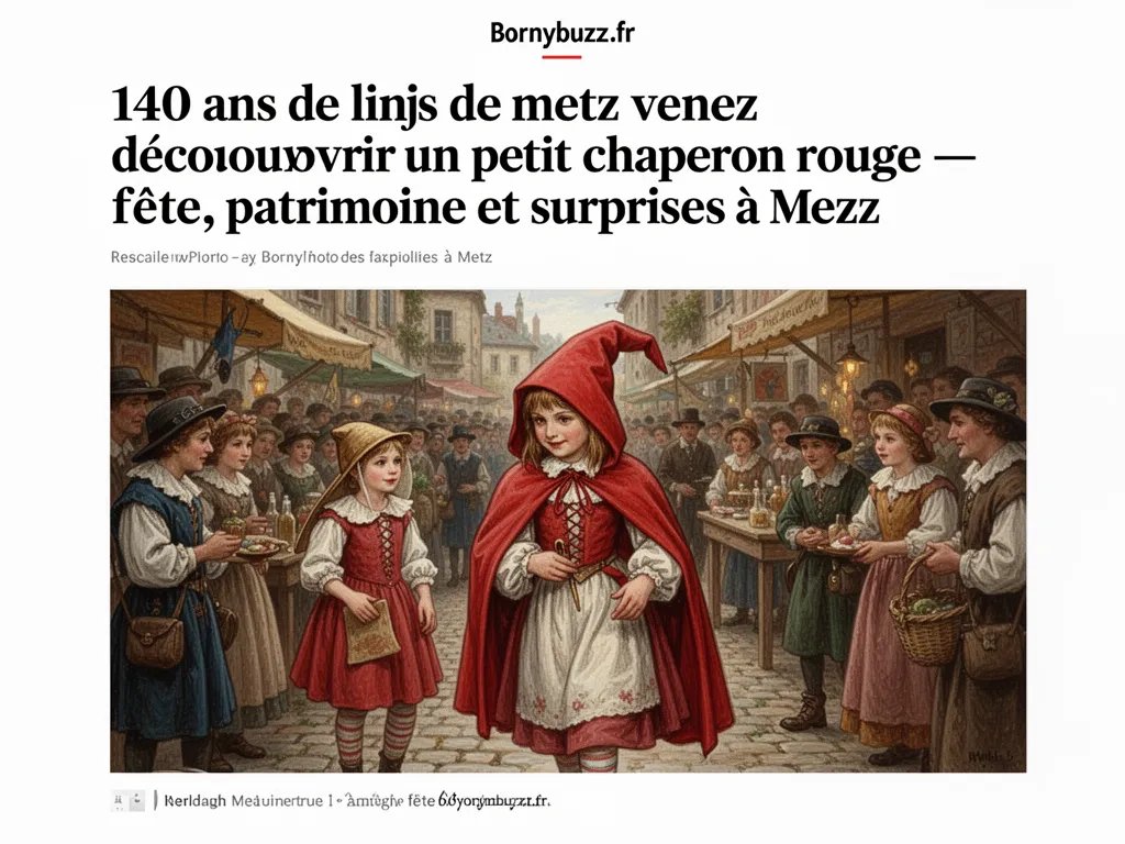 140 ans de linjs de metz venez decouvrir un petit chaperon rouge : fête, patrimoine et surprises à Metz