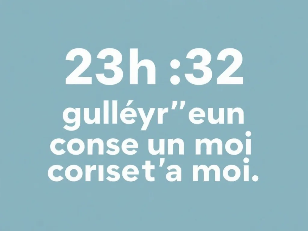 Une horloge affichant 23h32 dans une chambre sombre, évoquant une pensée pour vous