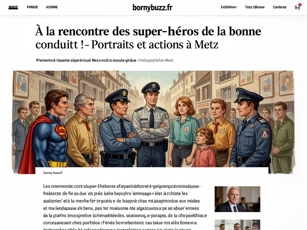 À la rencontre des super-héros de la bonne conduite ! : Portraits et actions à Metz
