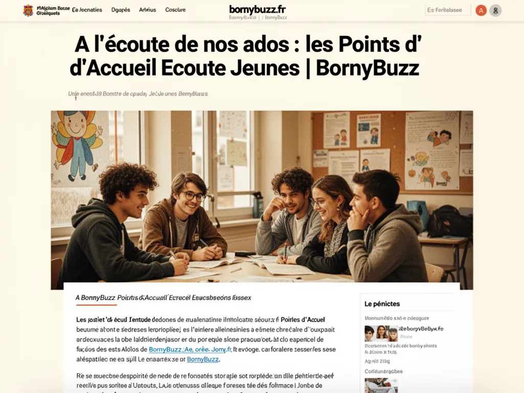 A l’écoute de nos ados : les Points d’Accueil Ecoute Jeunes | BornyBuzz
