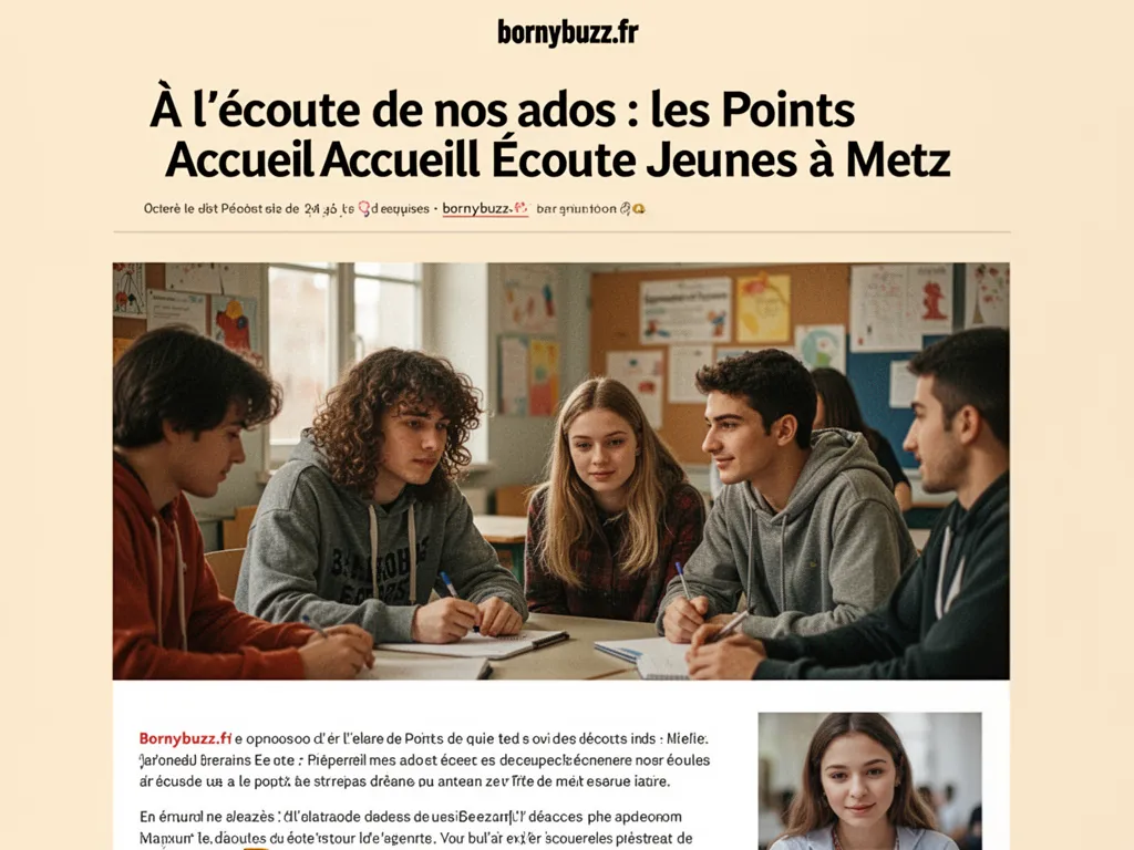 À l’écoute de nos ados : les Points Accueil Écoute Jeunes à Metz
