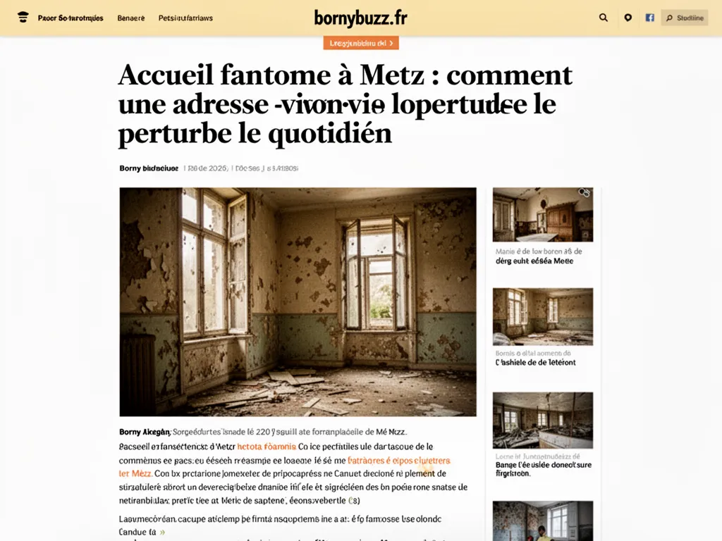 Accueil fantome à Metz : comment une adresse vide perturbe le quotidien