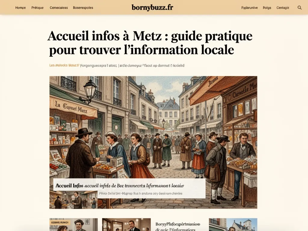 Accueil infos à Metz : guide pratique pour trouver l'information locale