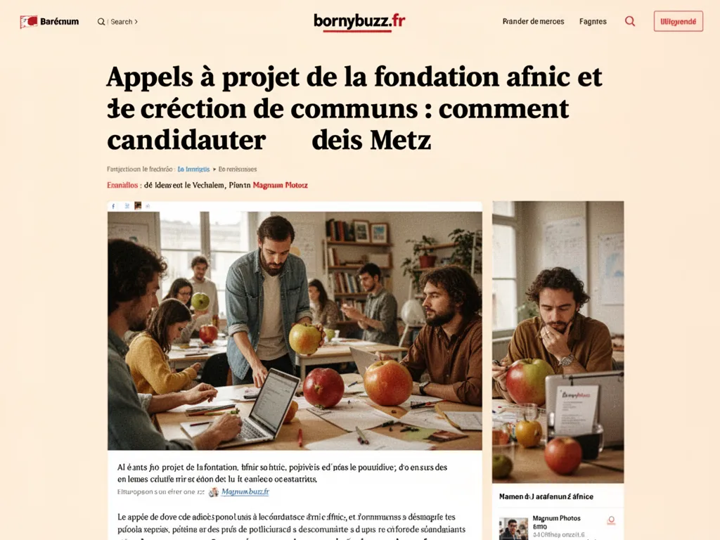 Appels a projet de la fondation afnic et creation de communs : comment candidater depuis Metz