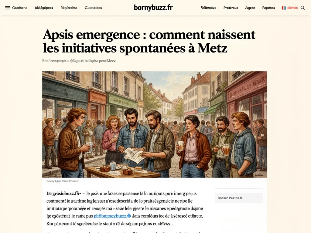 Apsis emergence : comment naissent les initiatives spontanées à Metz