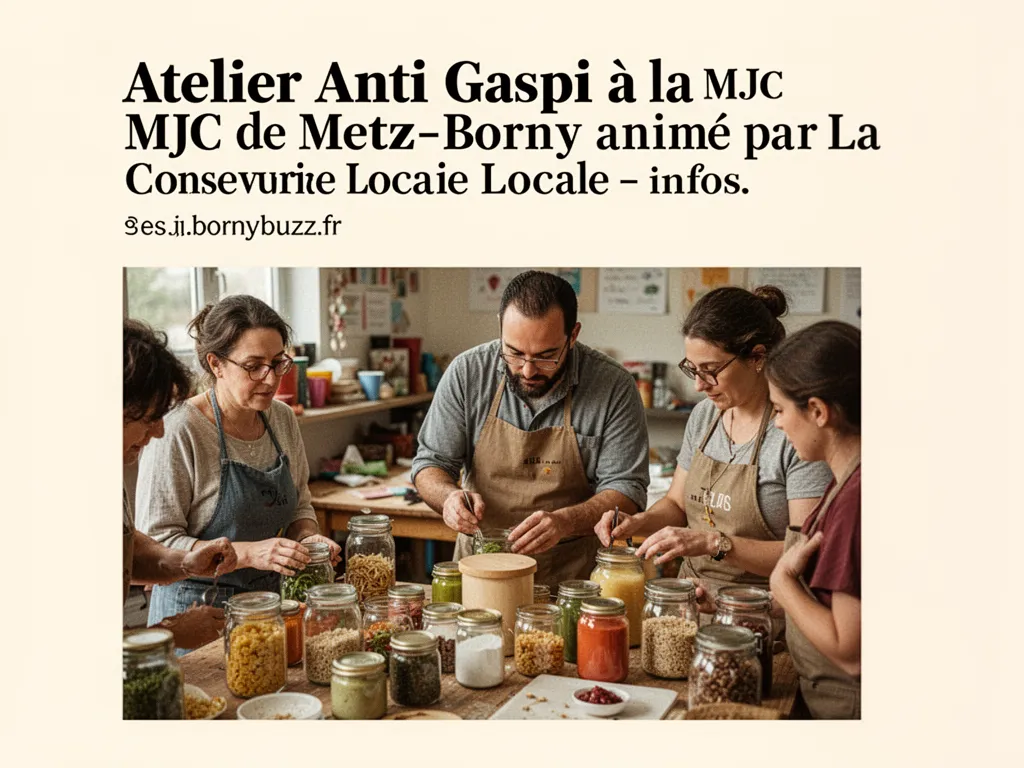 Atelier Anti Gaspi à la MJC de Metz-Borny animé par La Conserverie Locale - infos.bornybuzz.fr