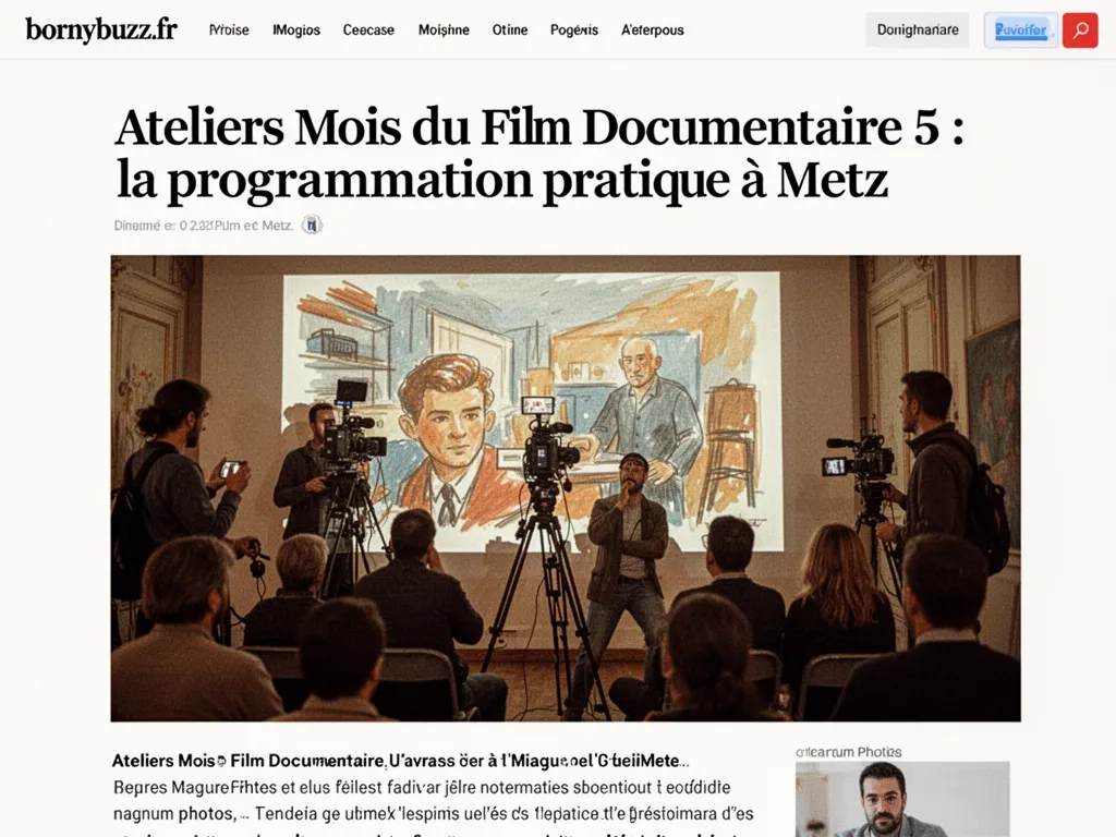 Ateliers Mois du Film Documentaire 5 : la programmation pratique à Metz