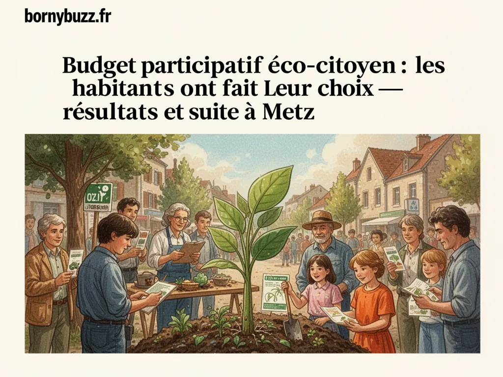Budget participatif éco-citoyen : les habitants ont fait leur choix : résultats et suite à Metz