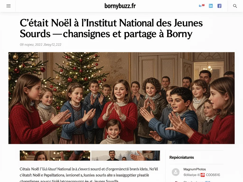C’était Noël à l’Institut National des Jeunes Sourds : chansignes et partage à Borny