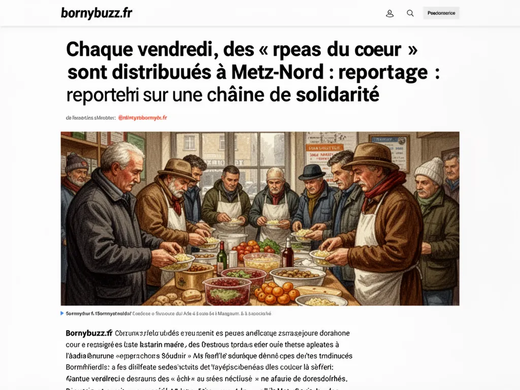Chaque vendredi, des « repas du cœur » sont distribués à Metz-Nord : reportage sur une chaîne de solidarité