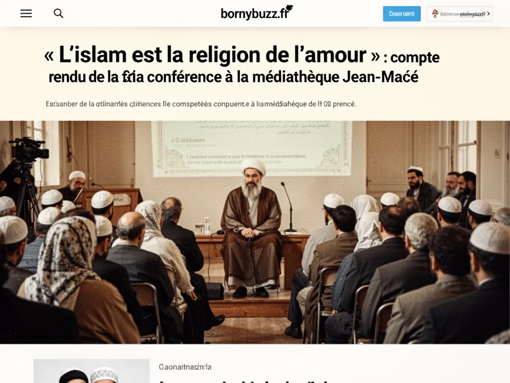 « L’islam est la religion de l’amour » : compte rendu de la conférence à la médiathèque Jean-Macé
